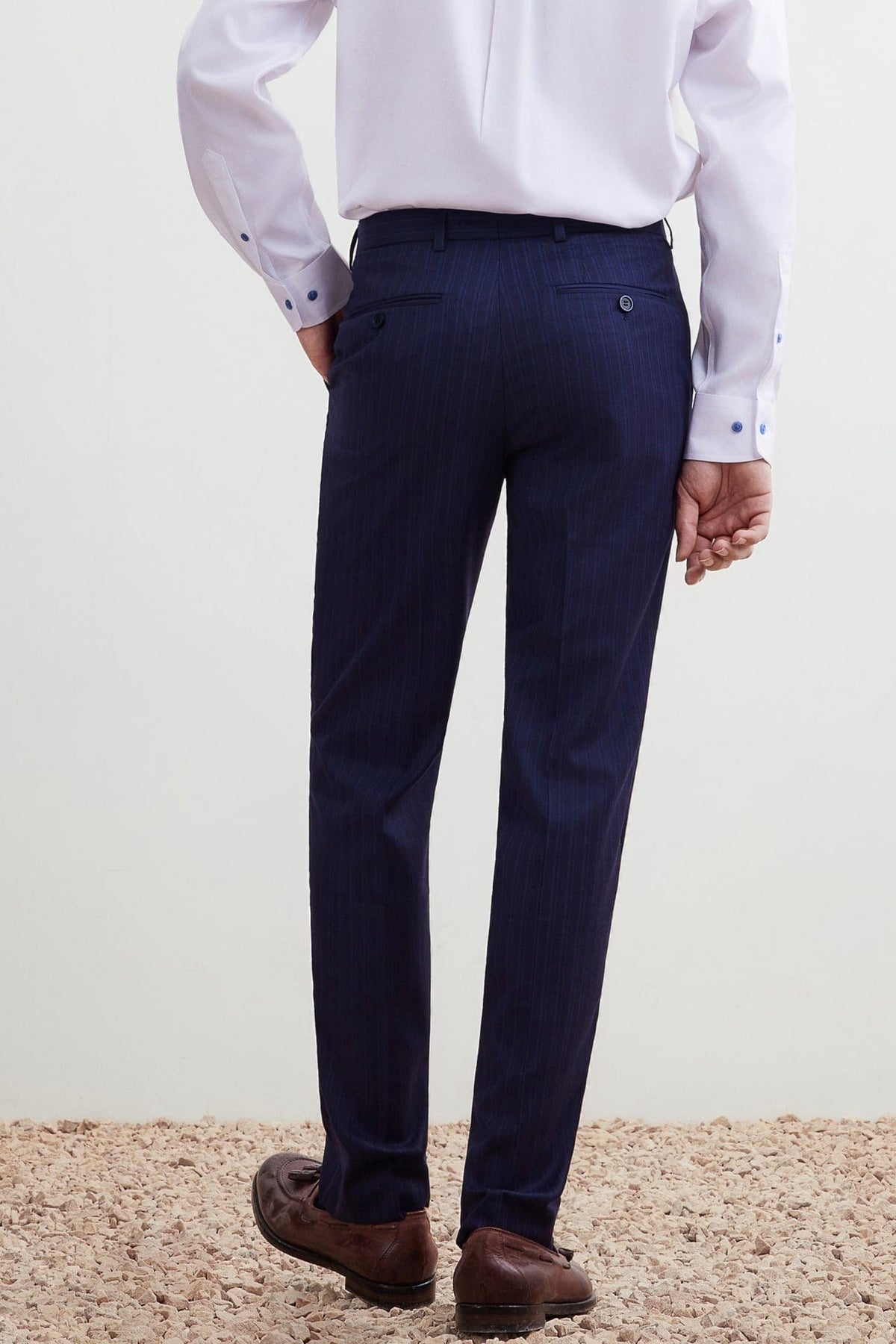 G2000 - Pants - Anti-Bacterial Tailored Fit Stripe Suit Pants