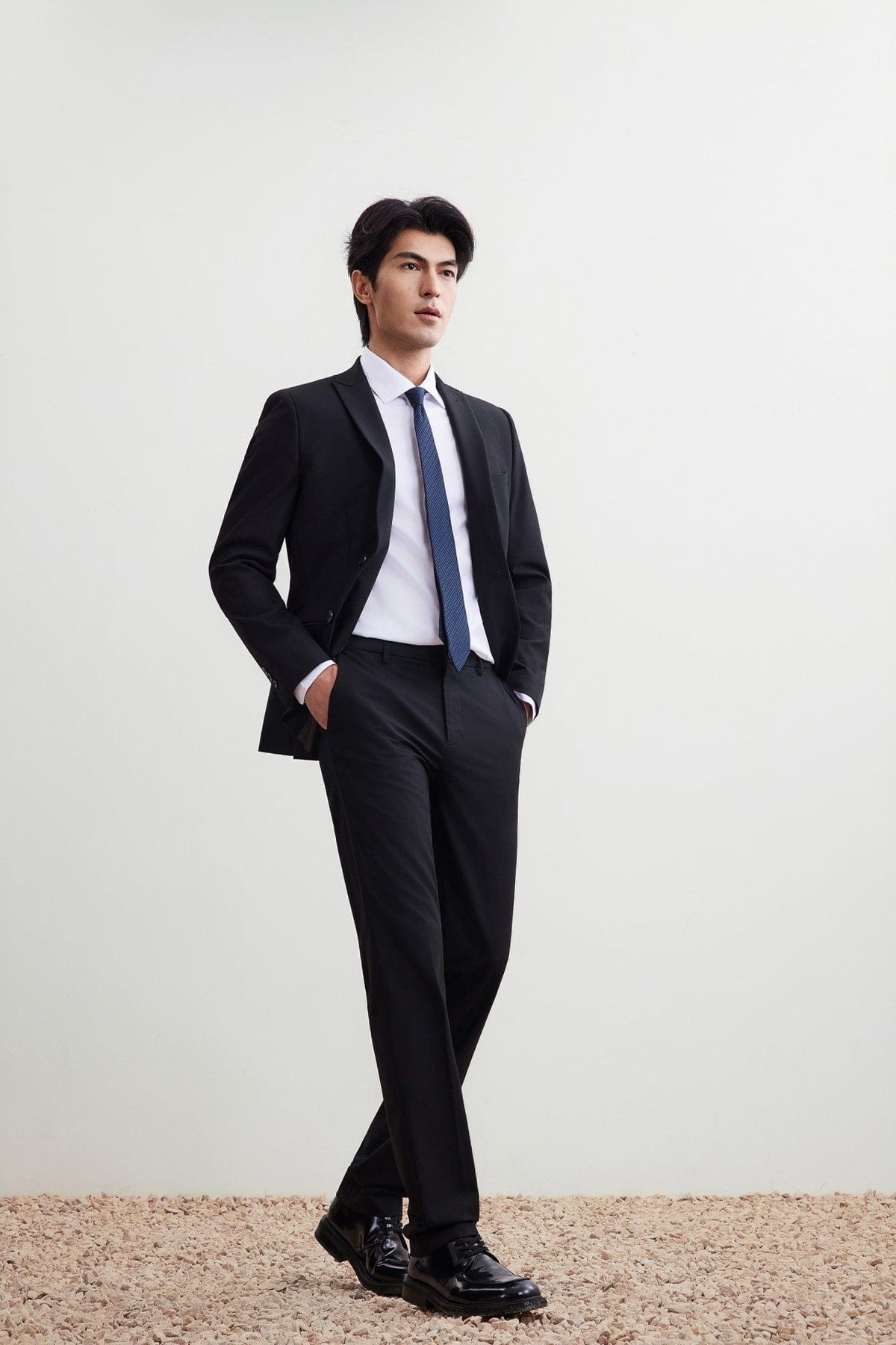 G2000 - Pants - Multi-Way Stretch Cool Touch Smart Fit Plain Weave Suit Pants with Elastic Waist Band