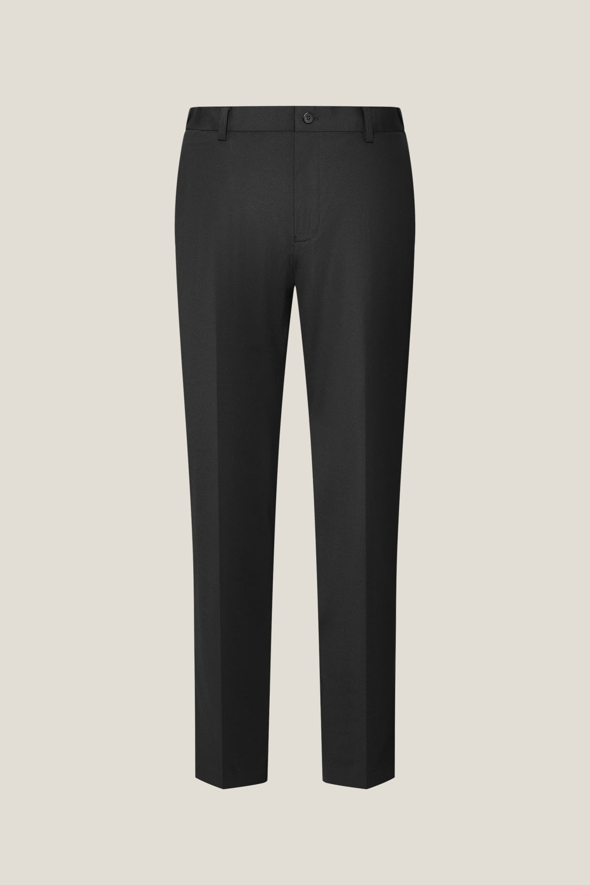 G2000 - Pants - Cool Touch Smart Fit Knit Print Suit Pants with Elastic Waist Band - Black - Elastic Smart