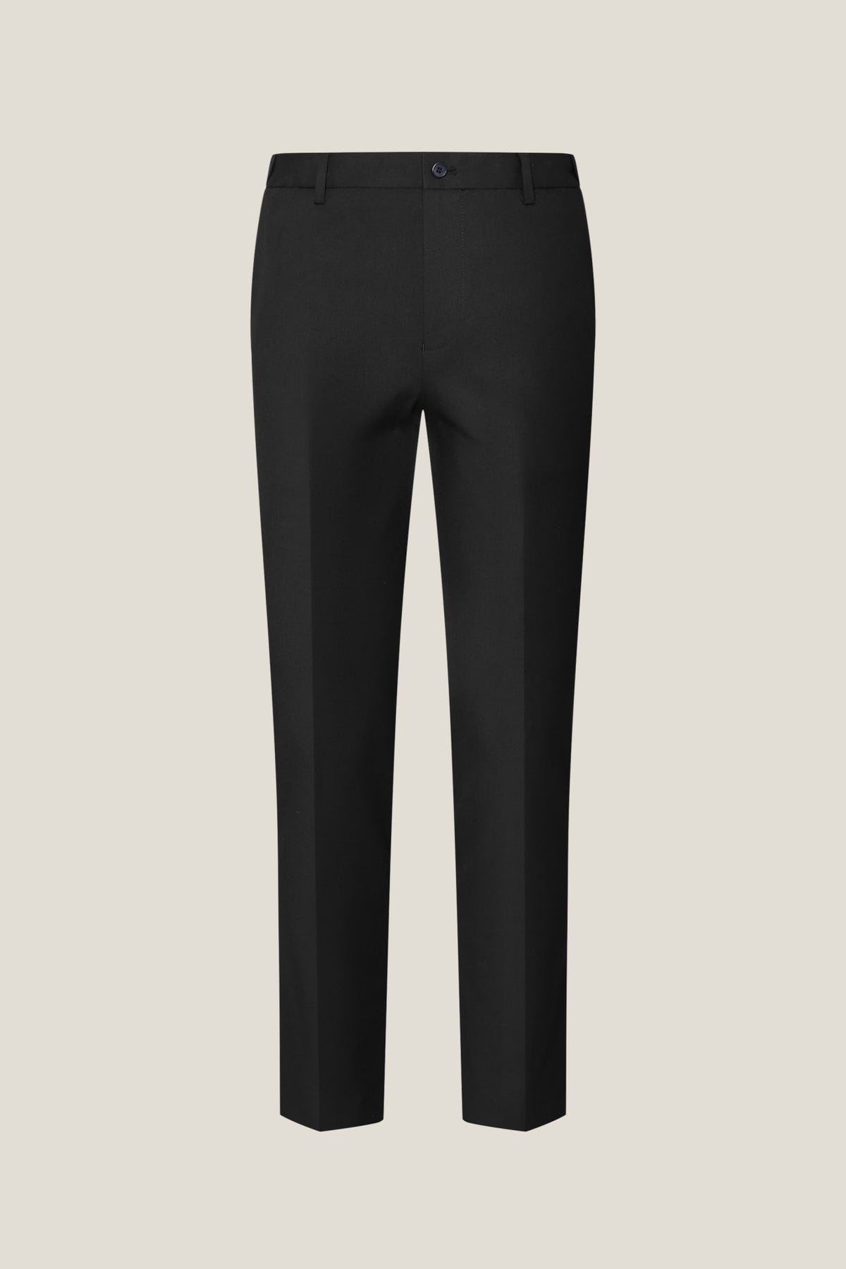 G2000 - Pants - Multi-Way Stretch Smart Fit Twill Suit Pants with Elastic Waist Band - Black - Elastic Smart