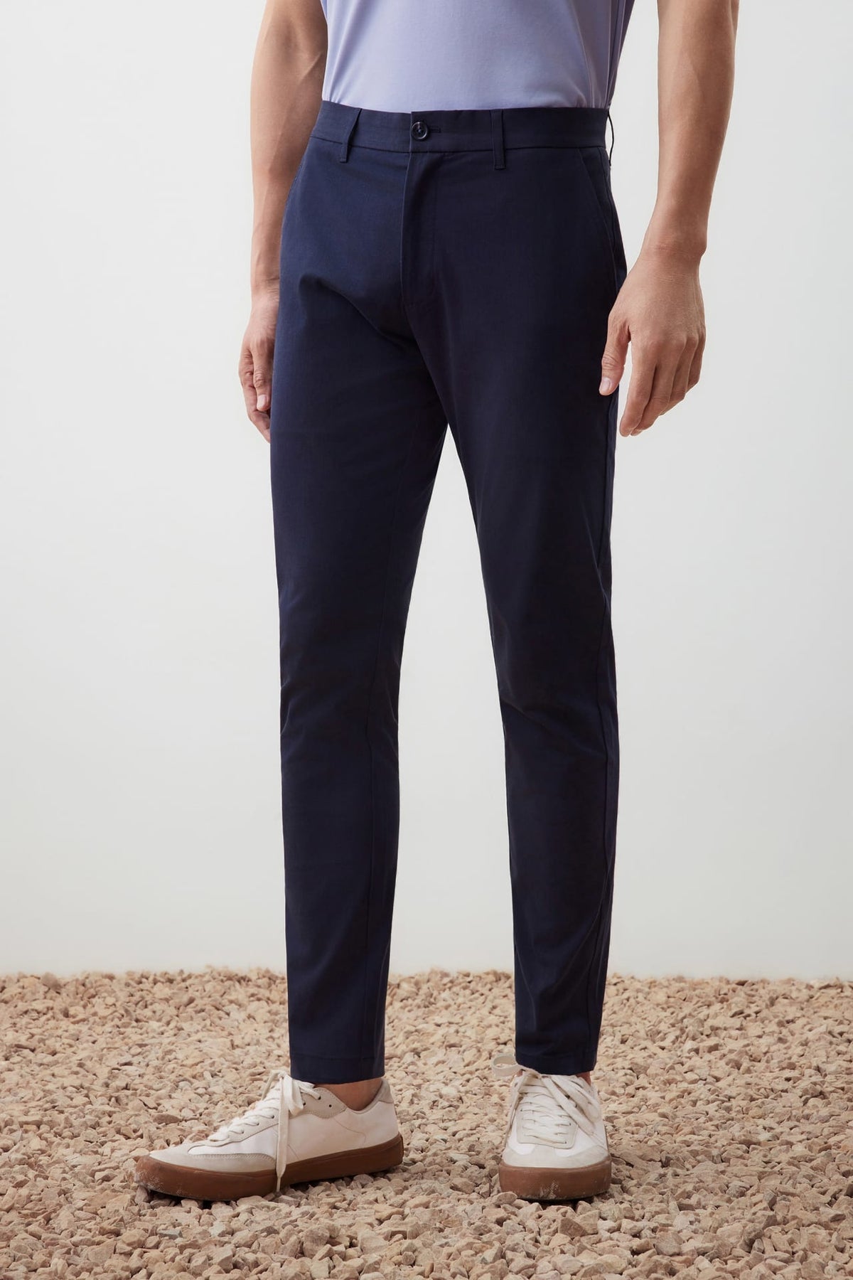 G2000 Pants Warm Weave Cotton Blend Wide Fit Sueded Twill Casual Pants