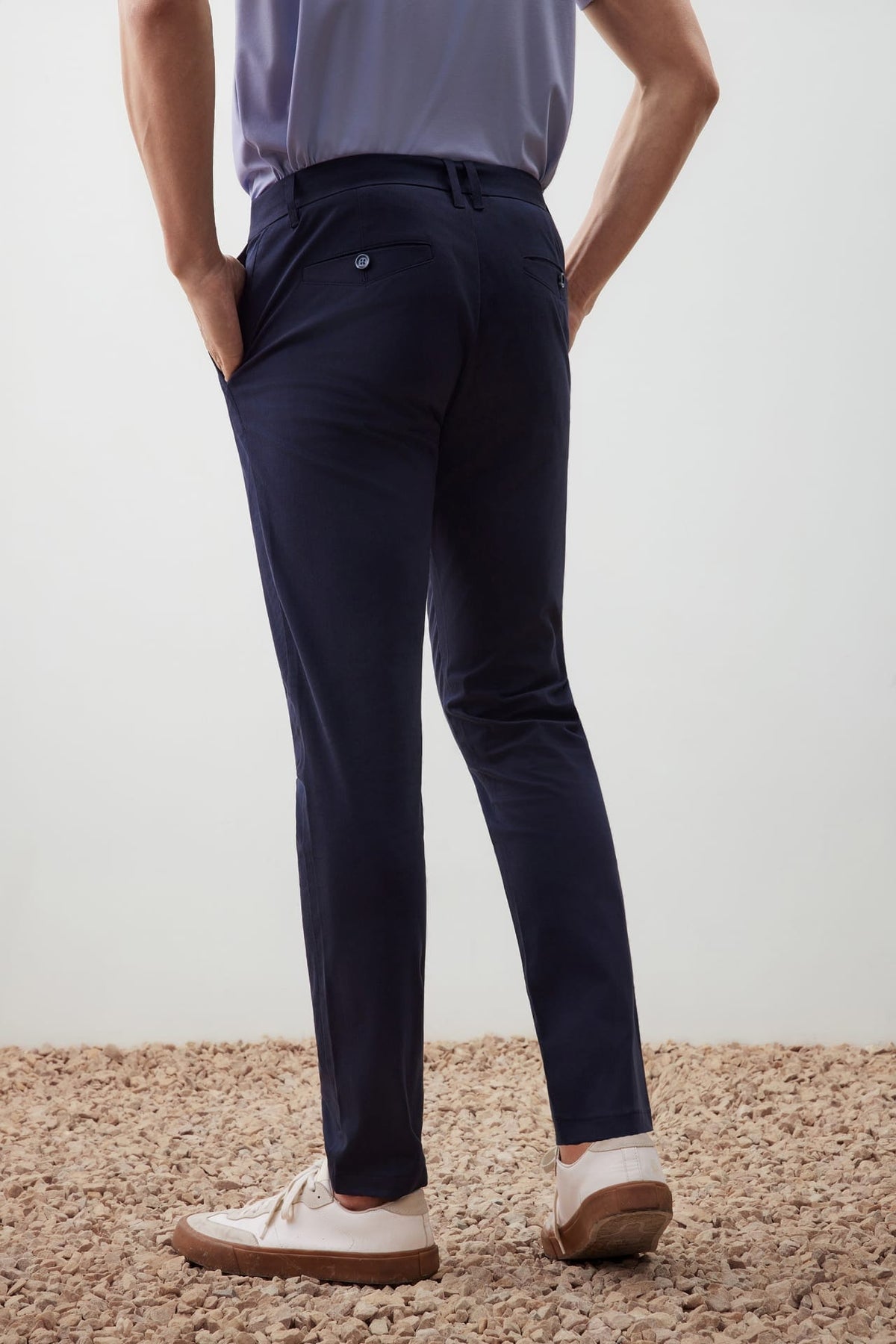G2000 Pants Warm Weave Cotton Blend Wide Fit Sueded Twill Casual Pants