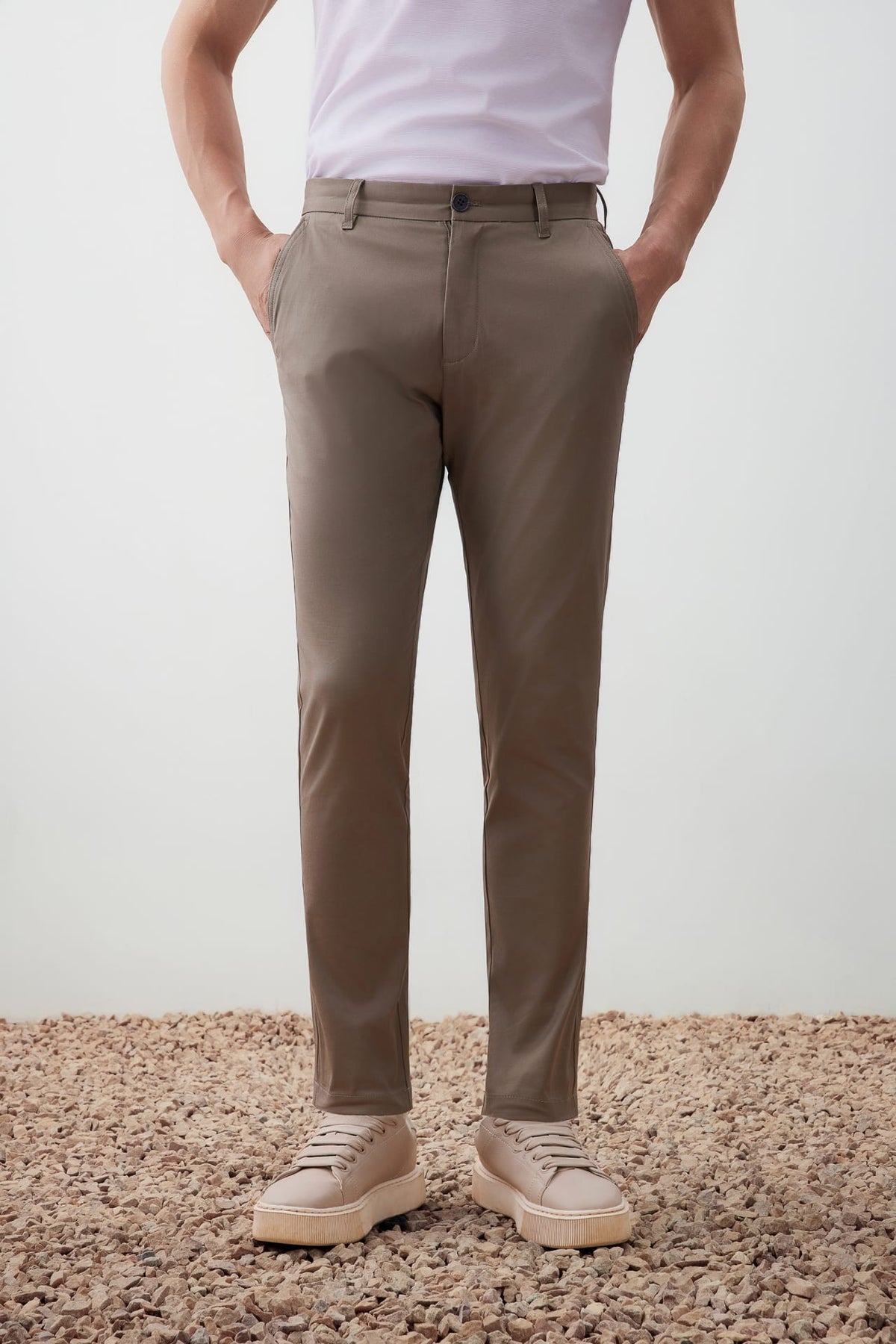 G2000 - Pants - Cotton Blend Extra Slim Fit Twill Casual Pants