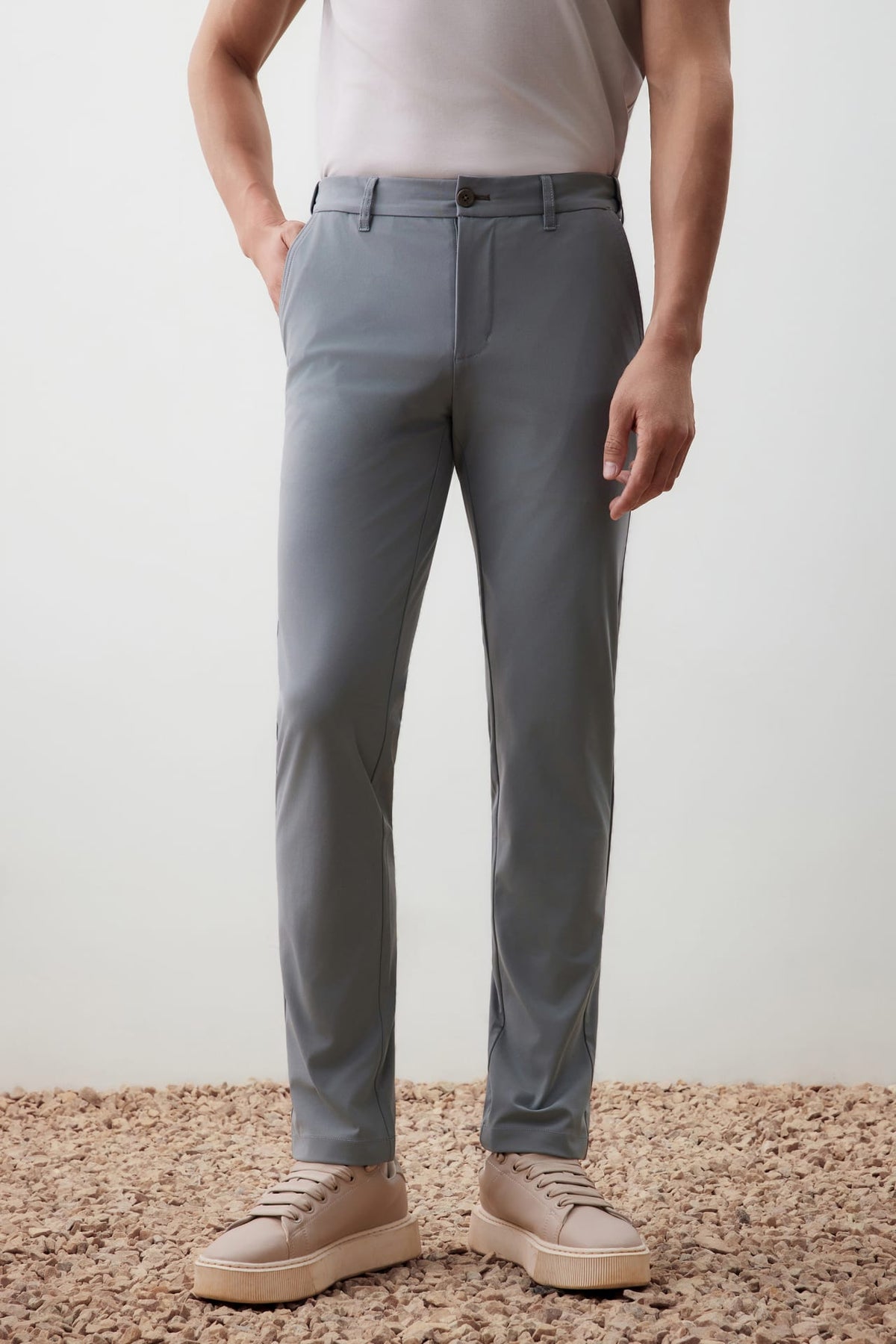 G2000 - Pants - Effortless Motion Multi-Way Stretch Poly Knit Ottoman Slim Tapered Fit Casual Pants