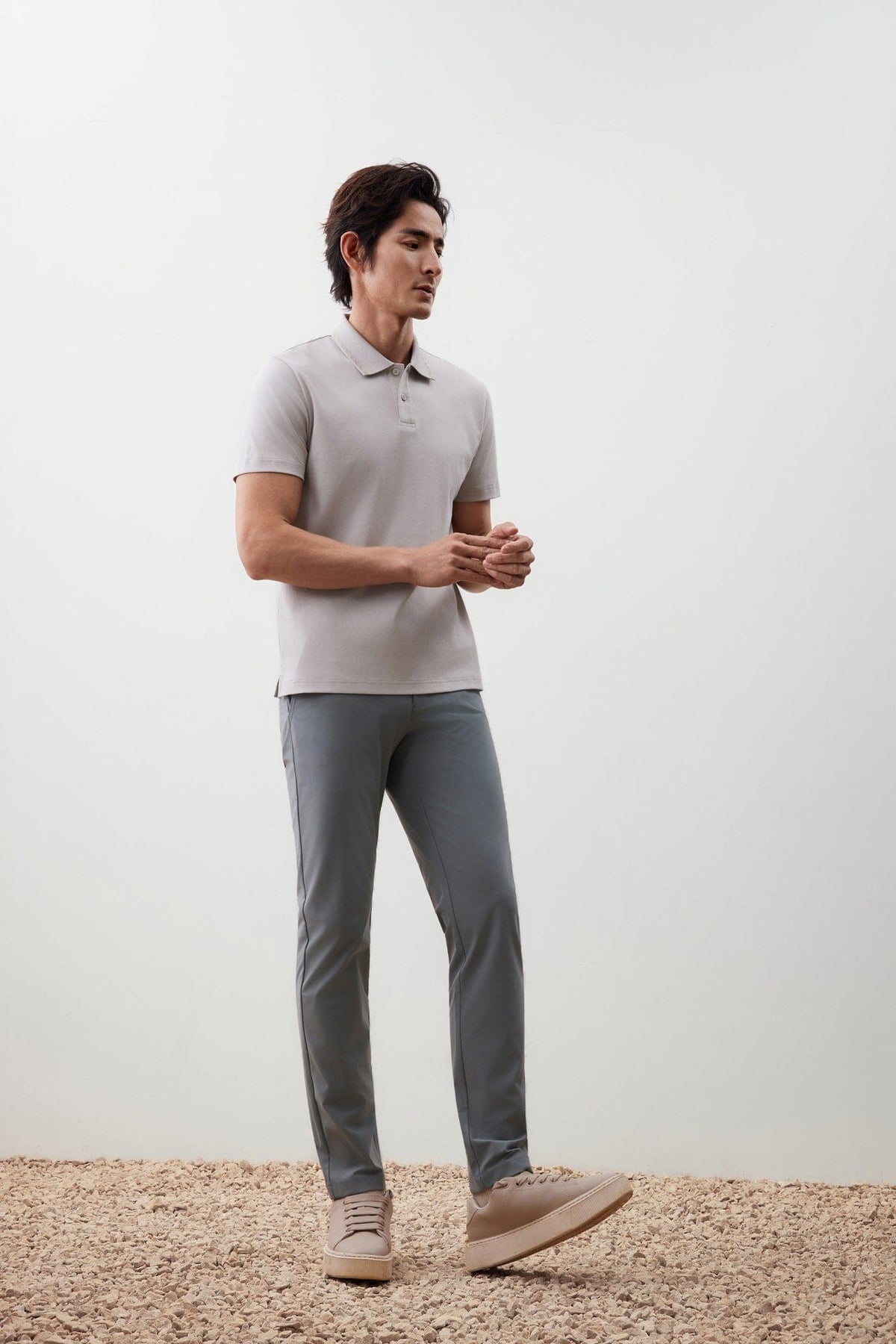 G2000 - Pants - Effortless Motion Multi-Way Stretch Poly Knit Ottoman Slim Tapered Fit Casual Pants