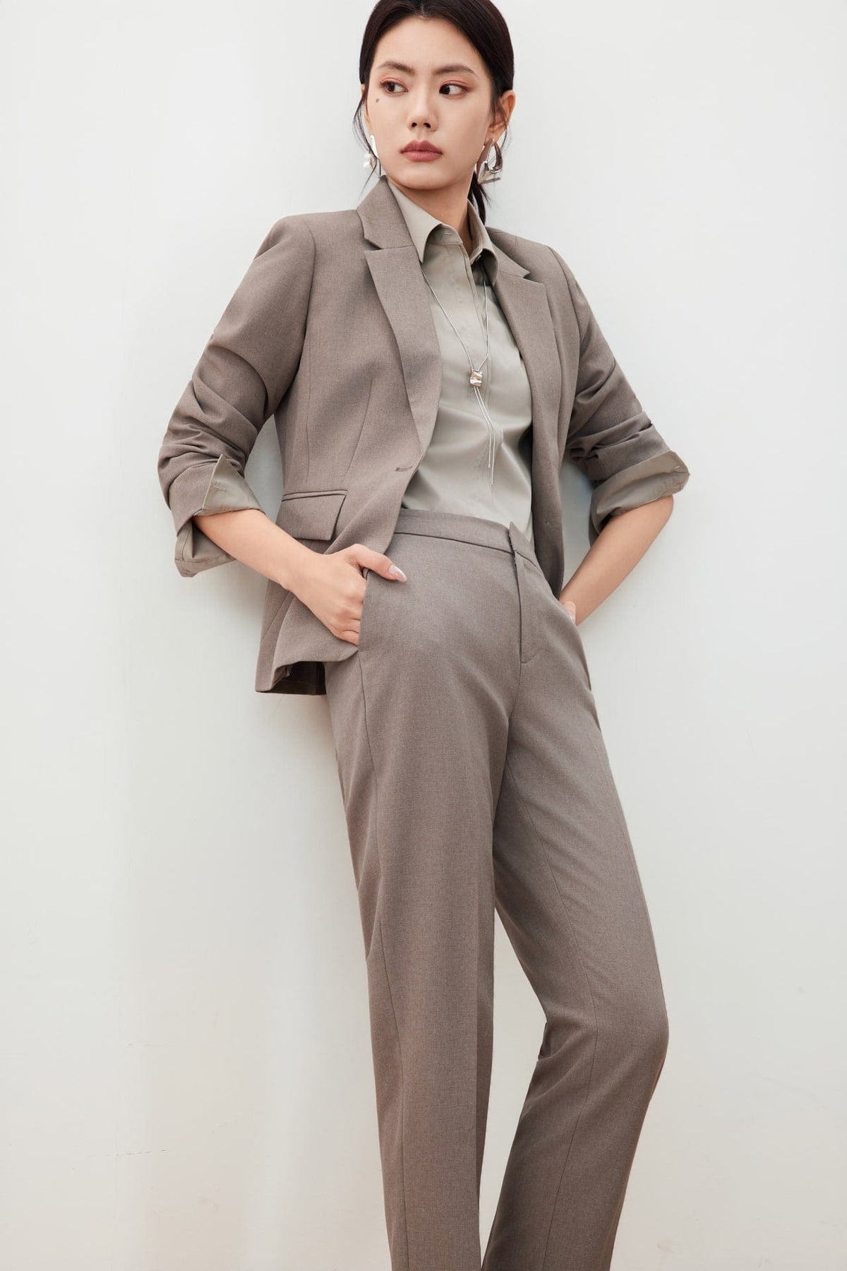 G2000 - Suits - Water Repellent Blazer with Brooch