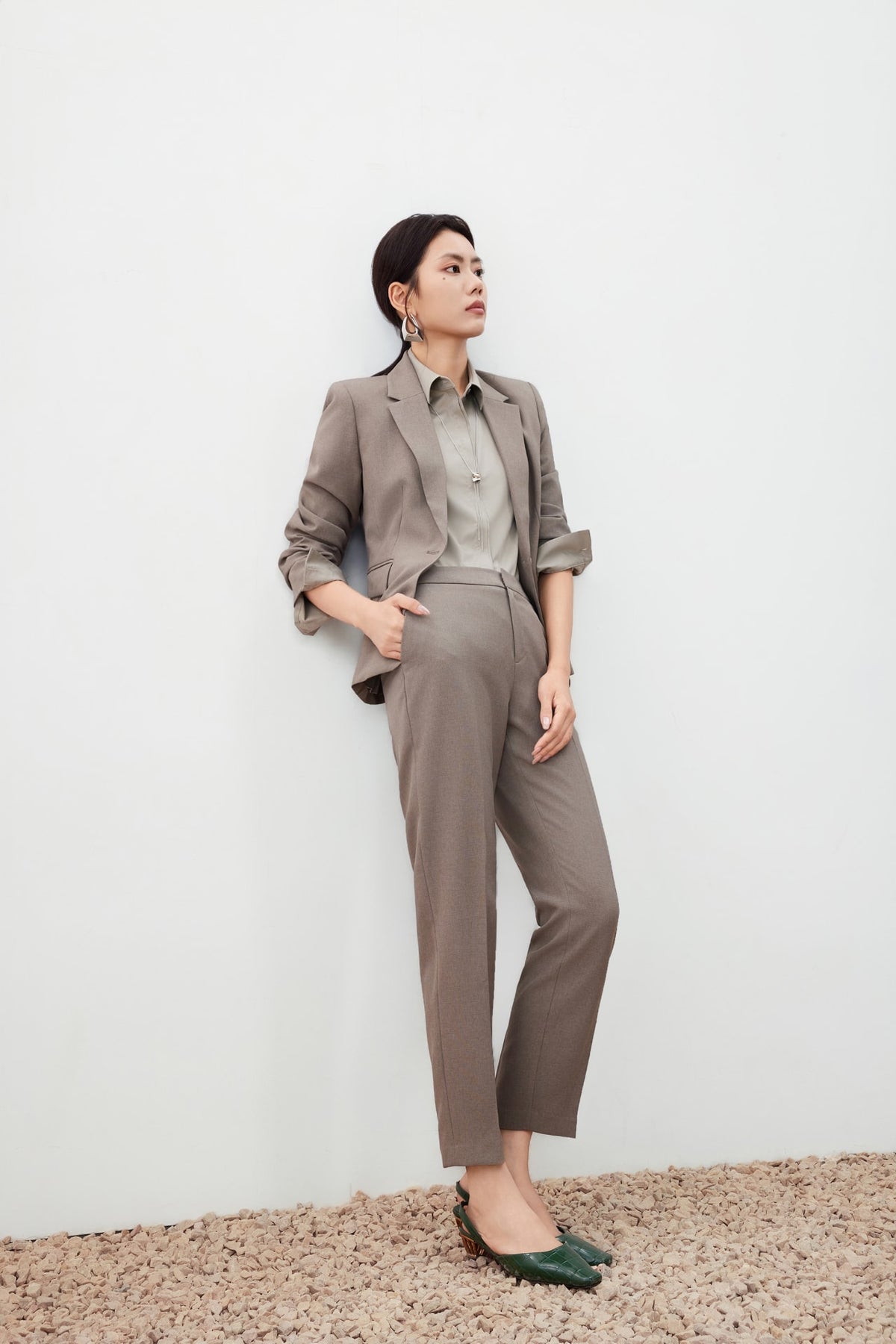 G2000 - Suits - Water Repellent Blazer with Brooch