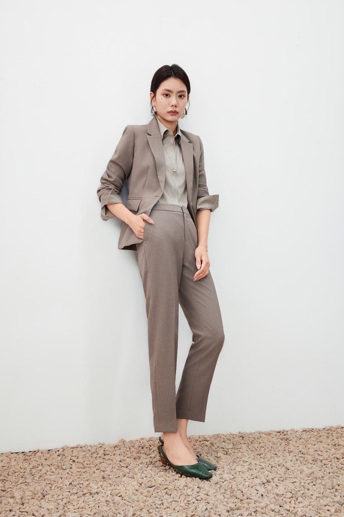 G2000 - Suits - Water Repellent Blazer with Brooch