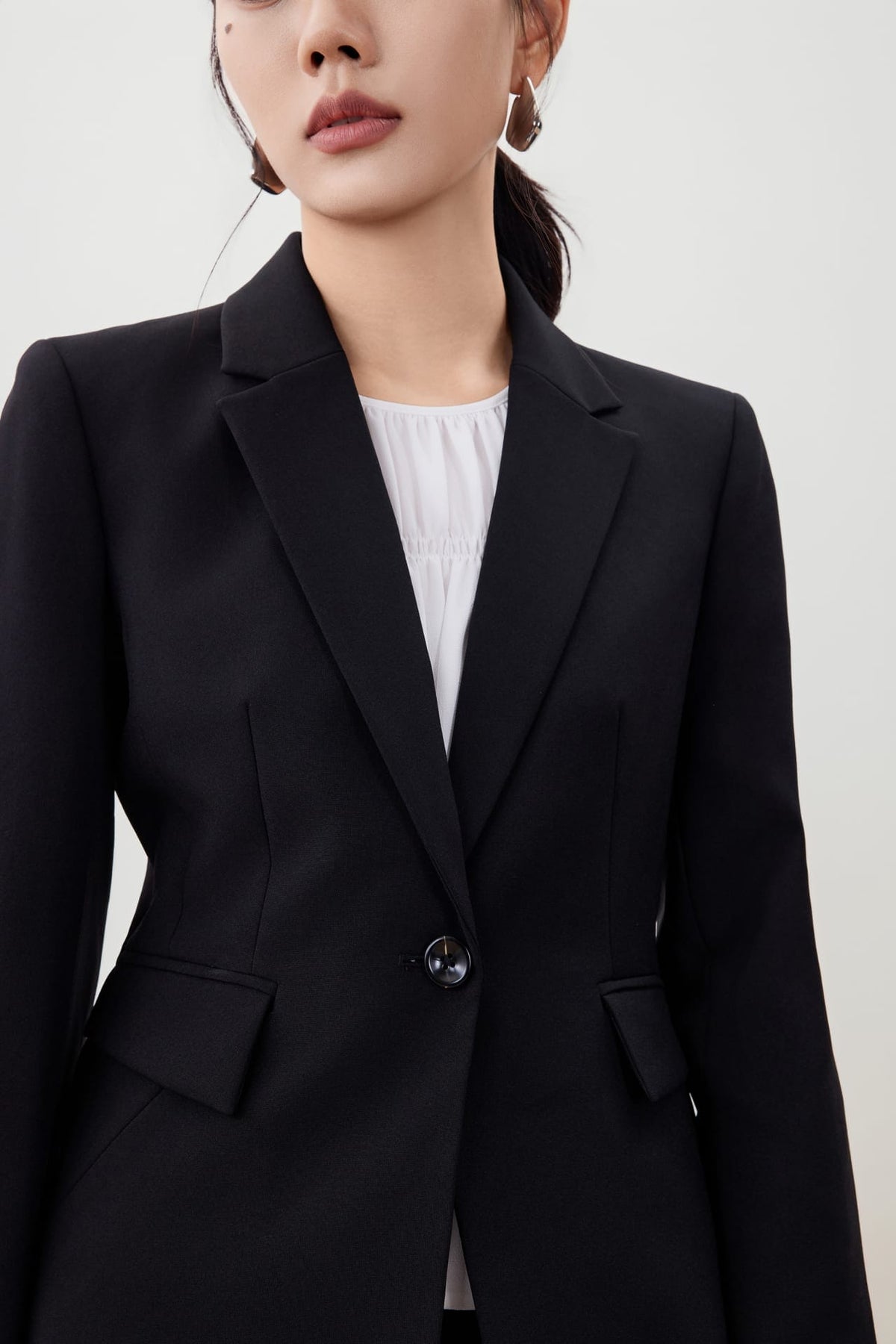 G2000 - Suits - Water Repellent Blazer with Brooch