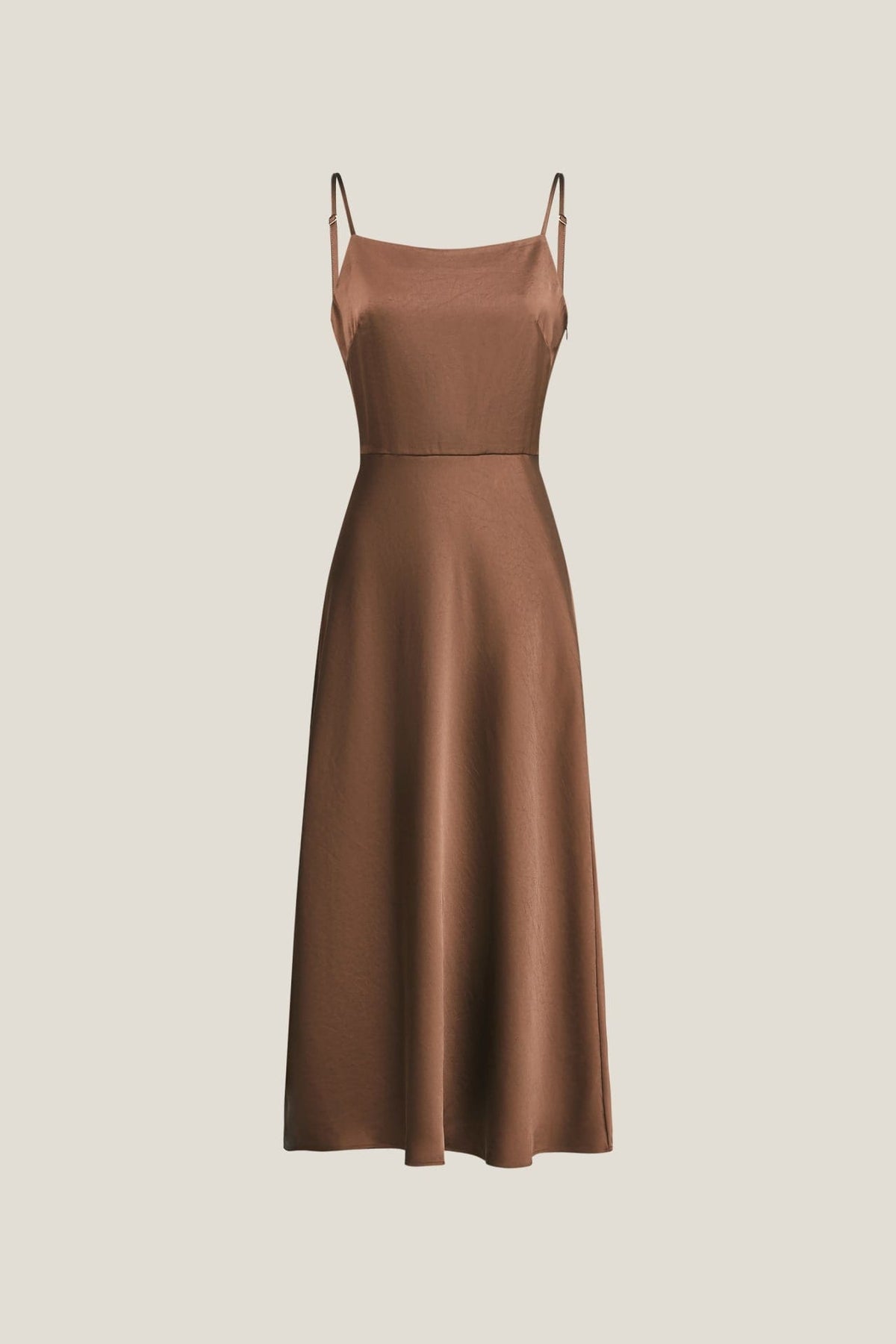 G2000 Dresses Satin Slip Dress Mahogany Regular
