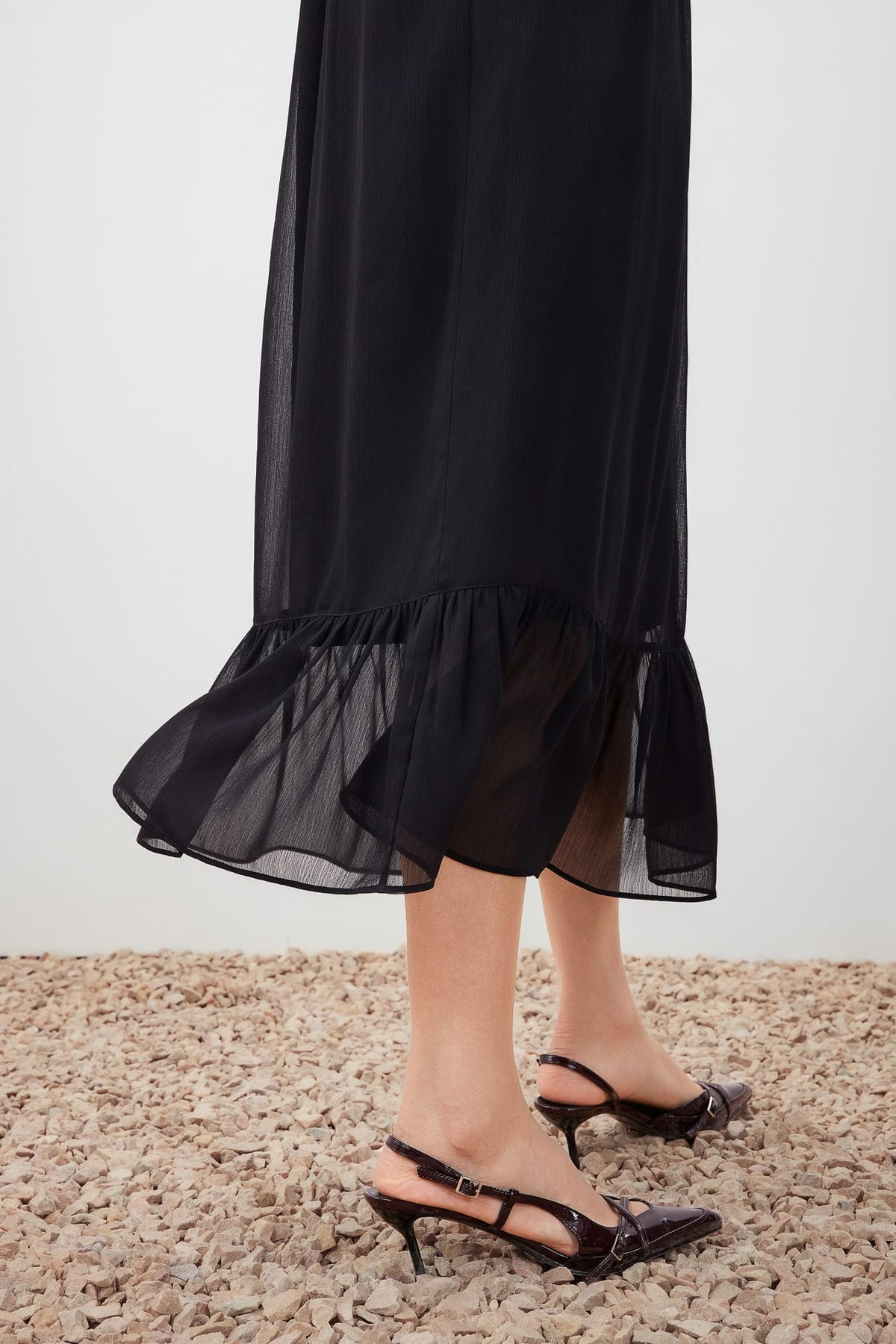 G2000 - Dresses - Tie Neck Chiffon Maxi Dress