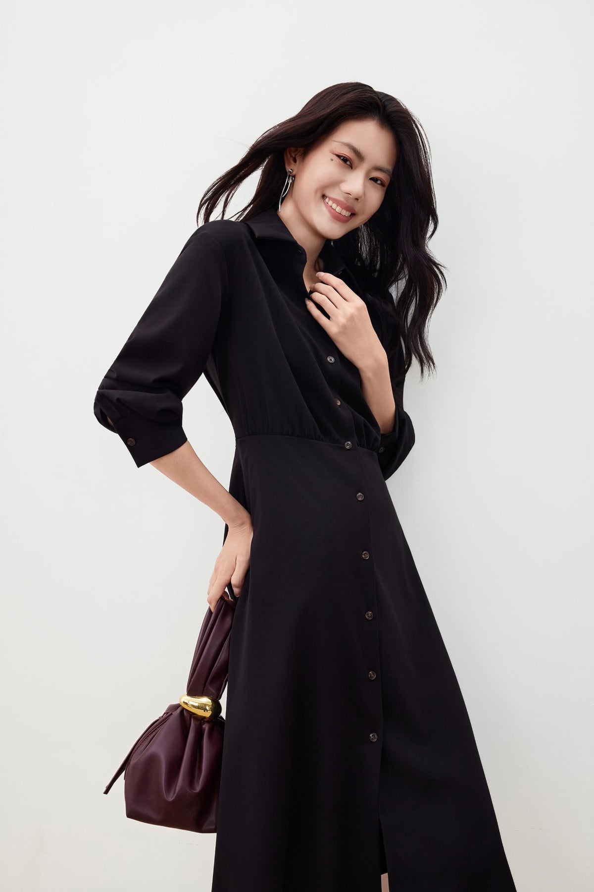 G2000 - Dresses - Twill Maxi Shirt Dress