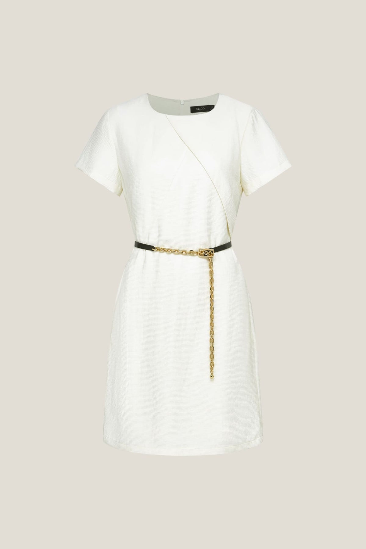 G2000 Dresses Crinkle Belted Dress Sandstone Regular