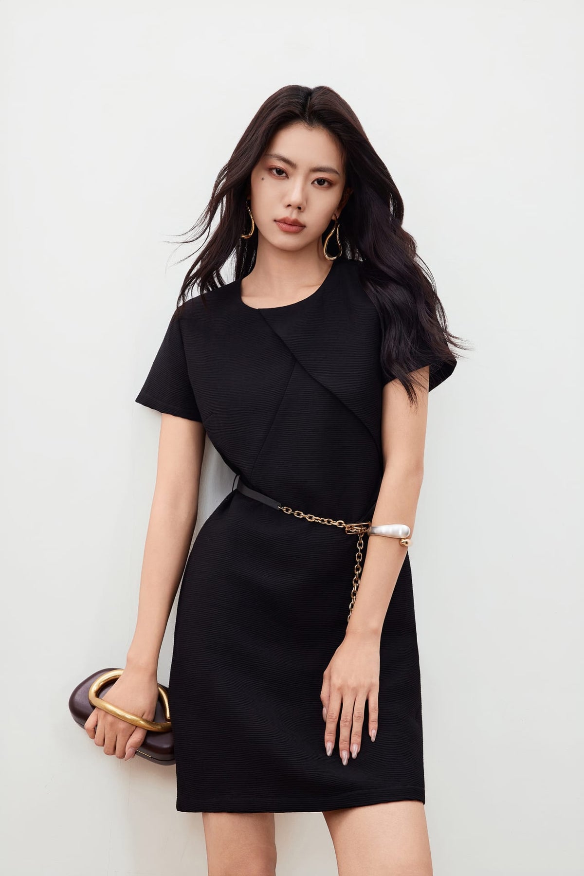 G2000 - Dresses - Crinkle Belted Dress