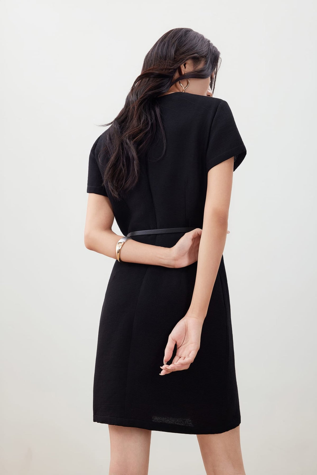 G2000 - Dresses - Crinkle Belted Dress