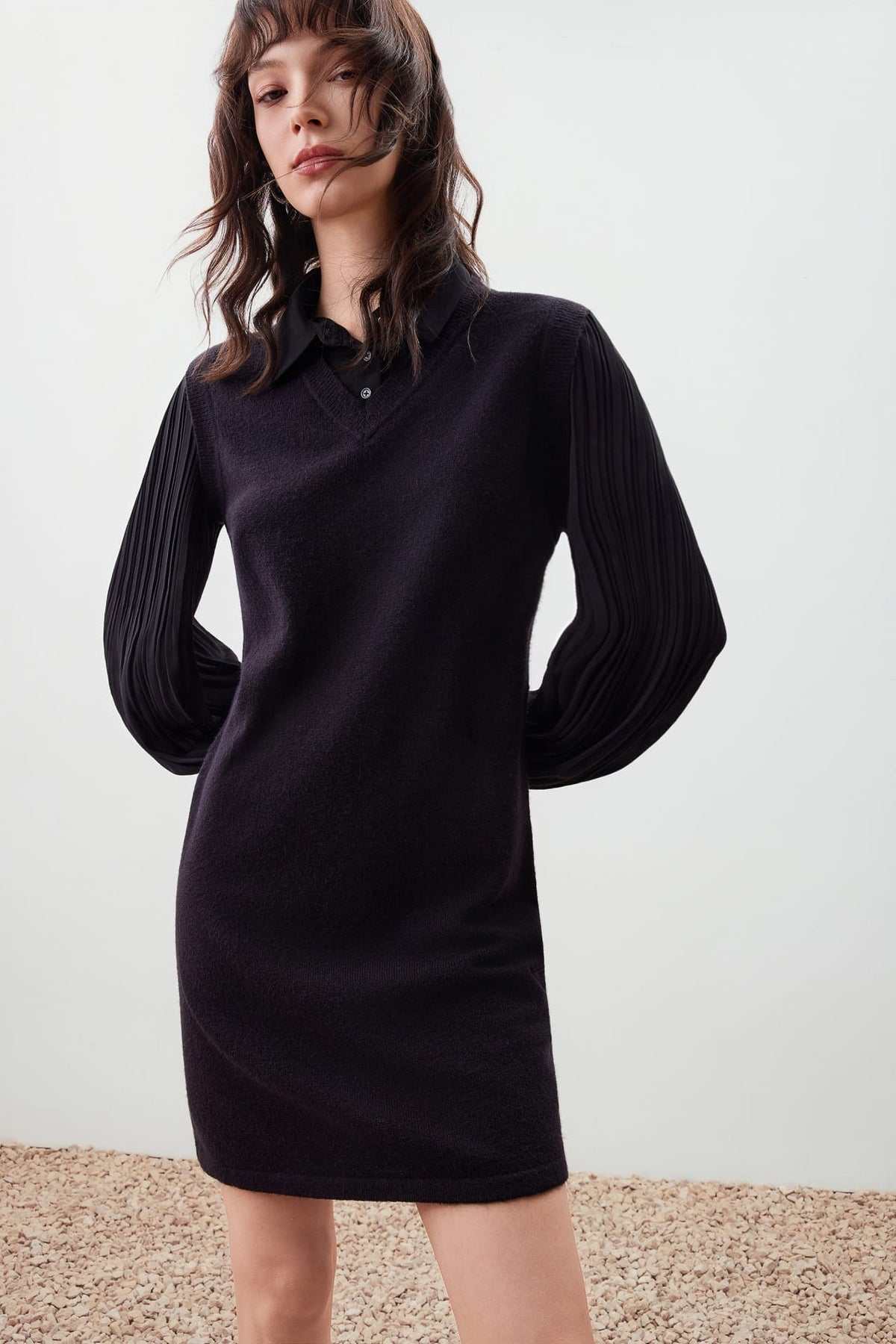 G2000 Dresses Blouse Block Sweater Dress