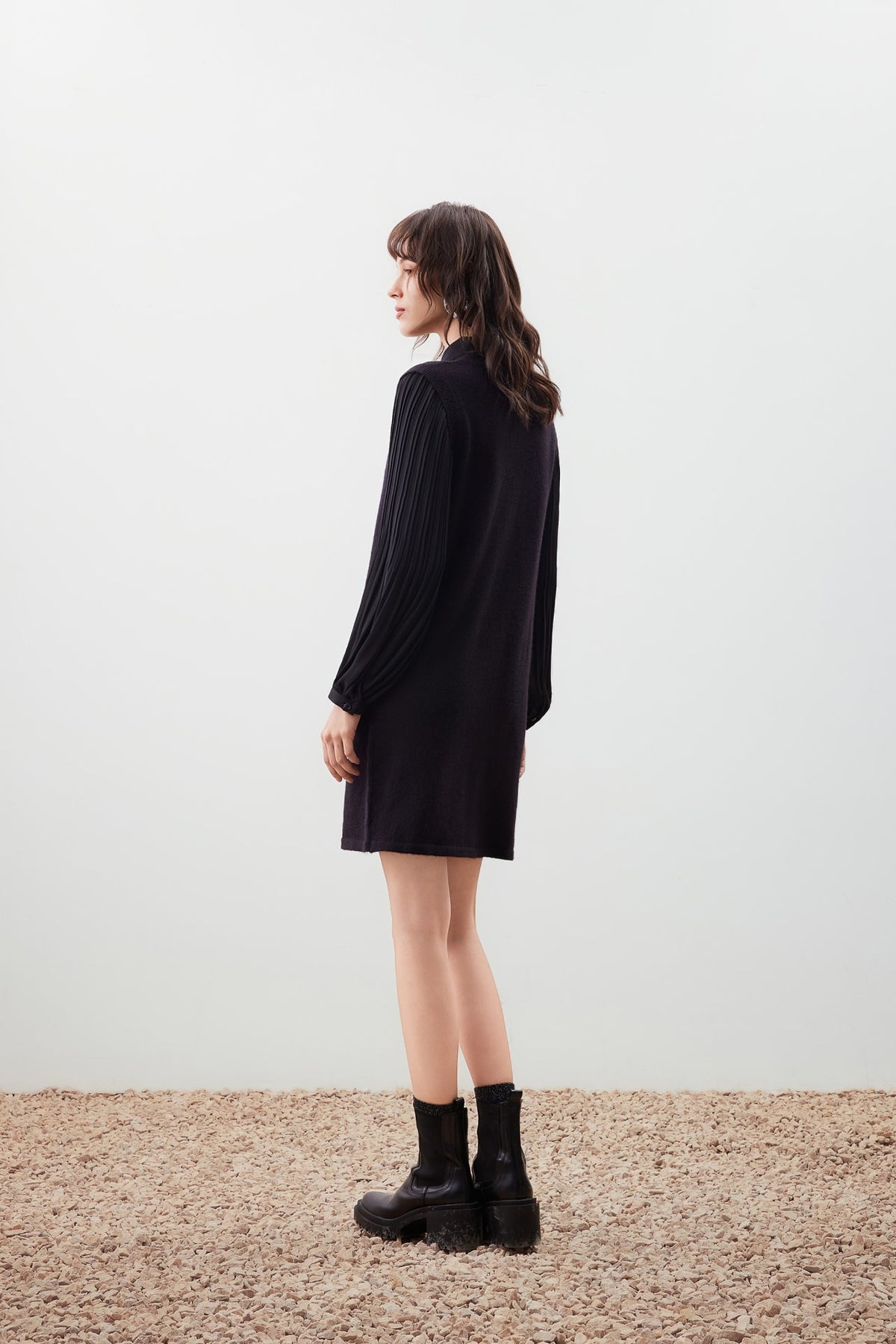 G2000 - Dresses - Blouse Block Sweater Dress