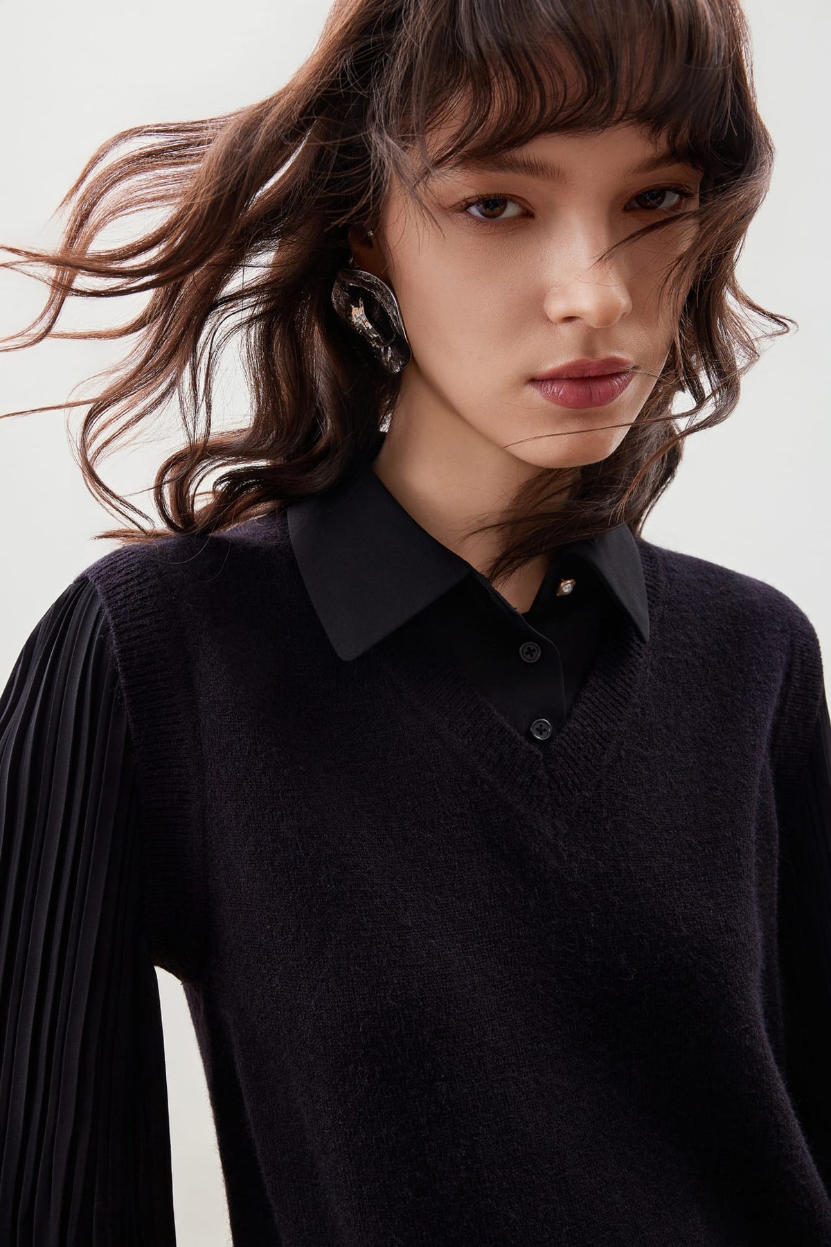 G2000 - Dresses - Blouse Block Sweater Dress