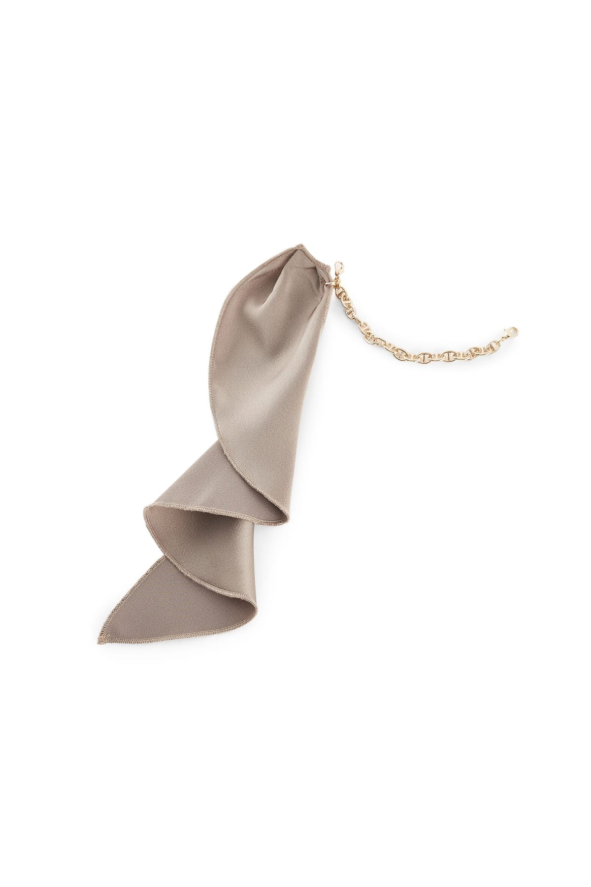 G2000 - Blouses - Satin Cap Sleeve Blouse with Scarf Necklace