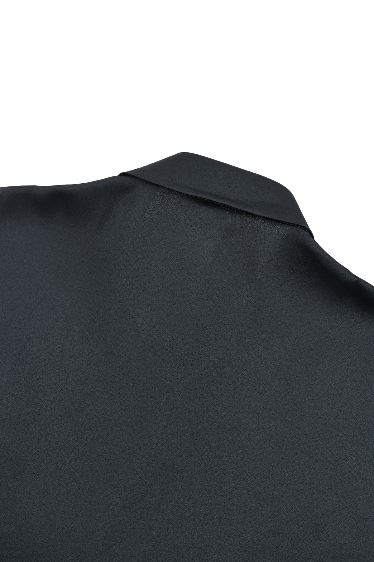 G2000 - Blouses - Satin Cap Sleeve Blouse with Scarf Necklace