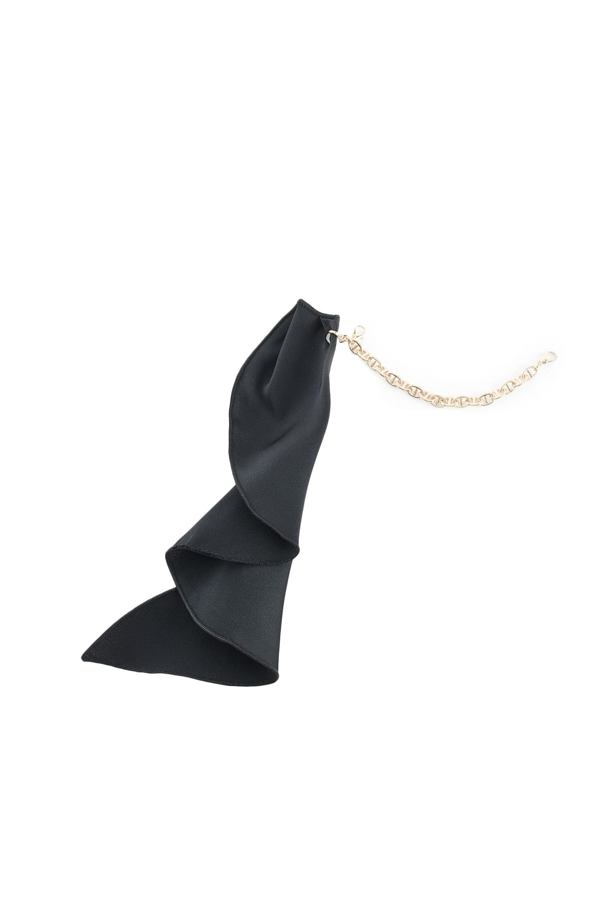 G2000 - Blouses - Satin Cap Sleeve Blouse with Scarf Necklace
