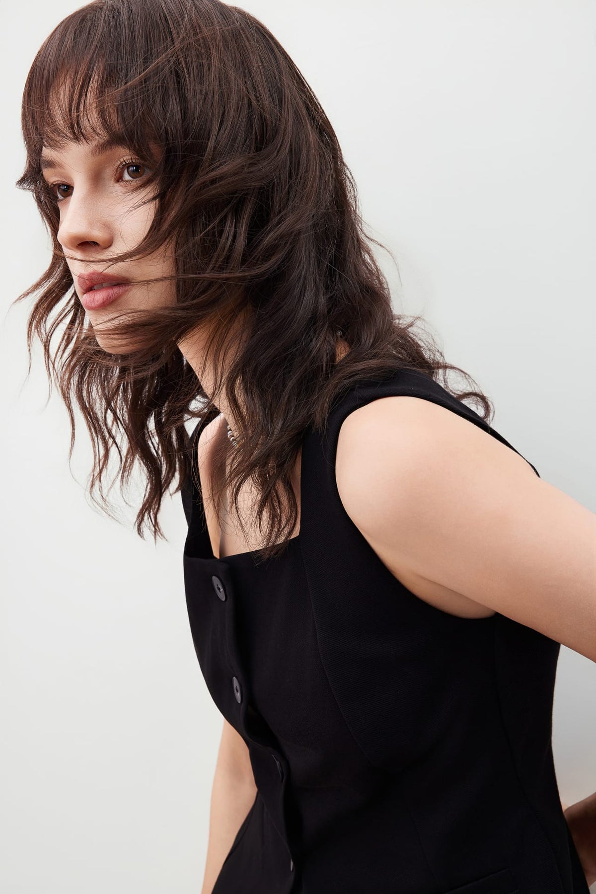 G2000 Blouses Square Neck Pique Vest Top