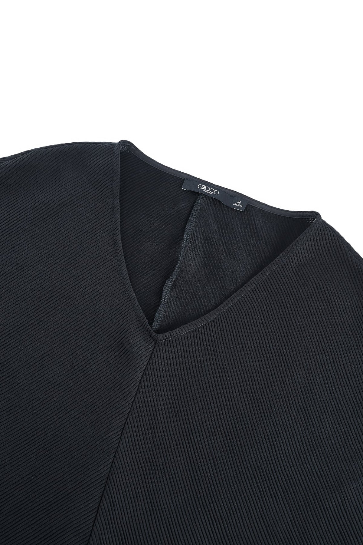 G2000 - Blouses - Textured Fabric V Neck Top