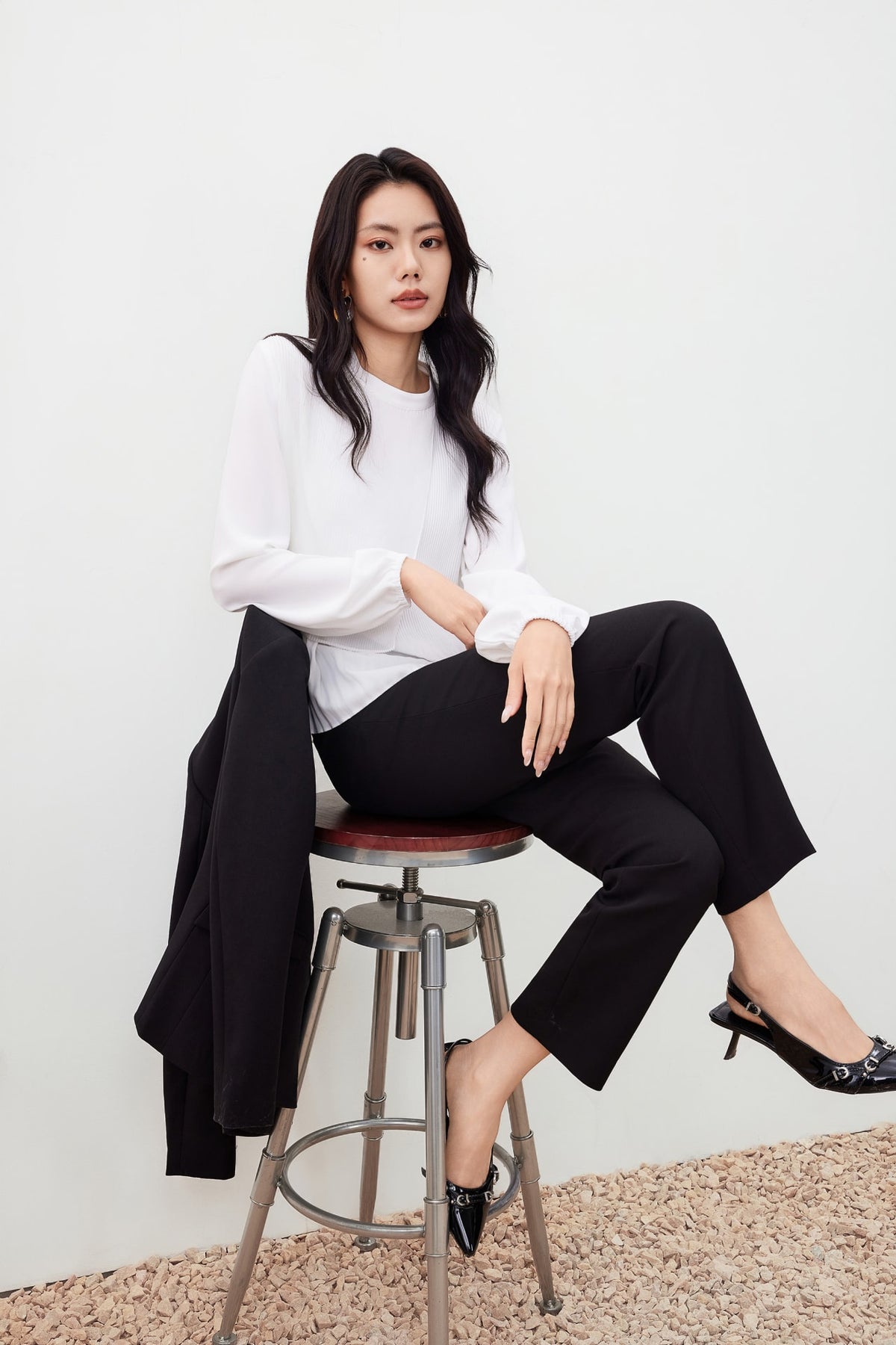 G2000 - Pants - Rope Waist Straight Leg Pants - Black - Regular