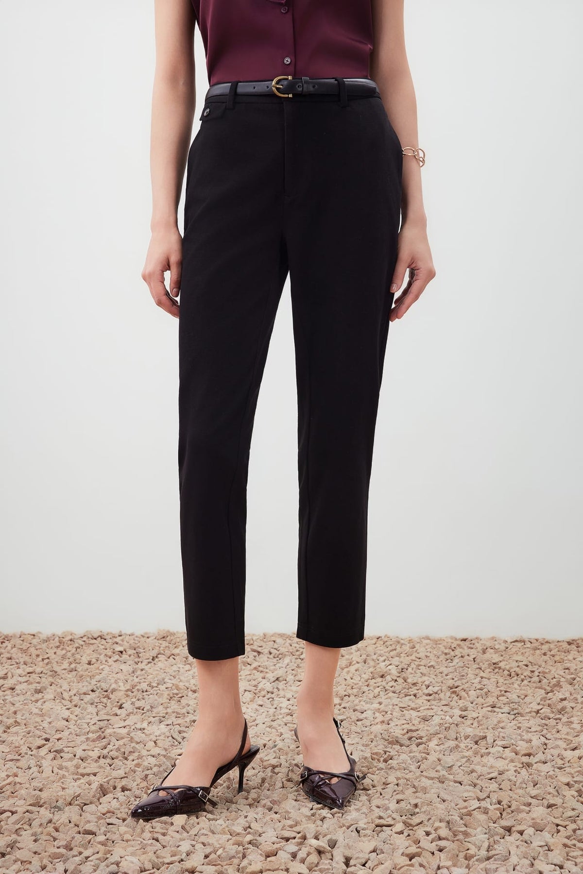 G2000 - Pants - Cropped Pique Cigarette Pants