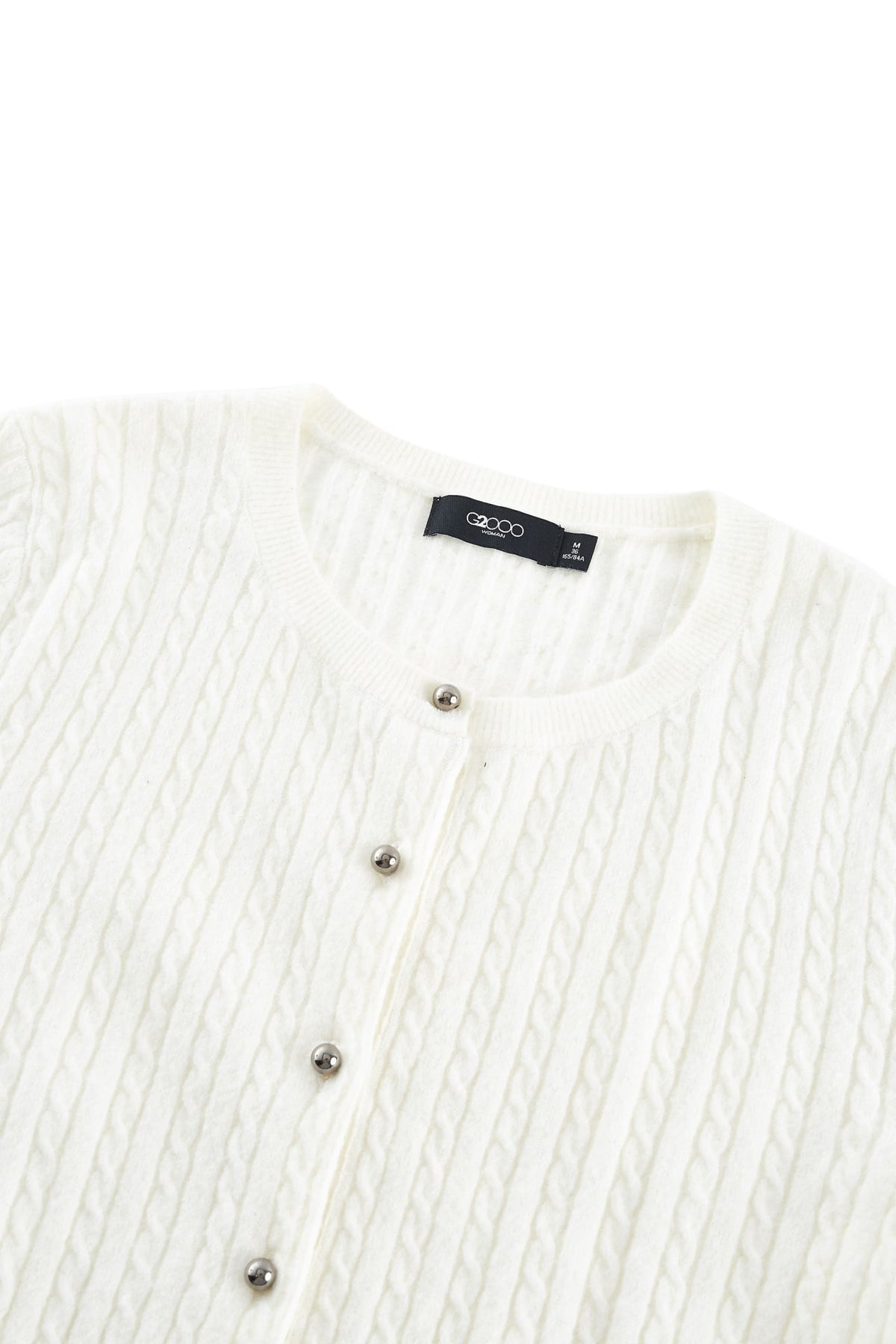 G2000 - Cardigans - Cable Cropped Cardigan