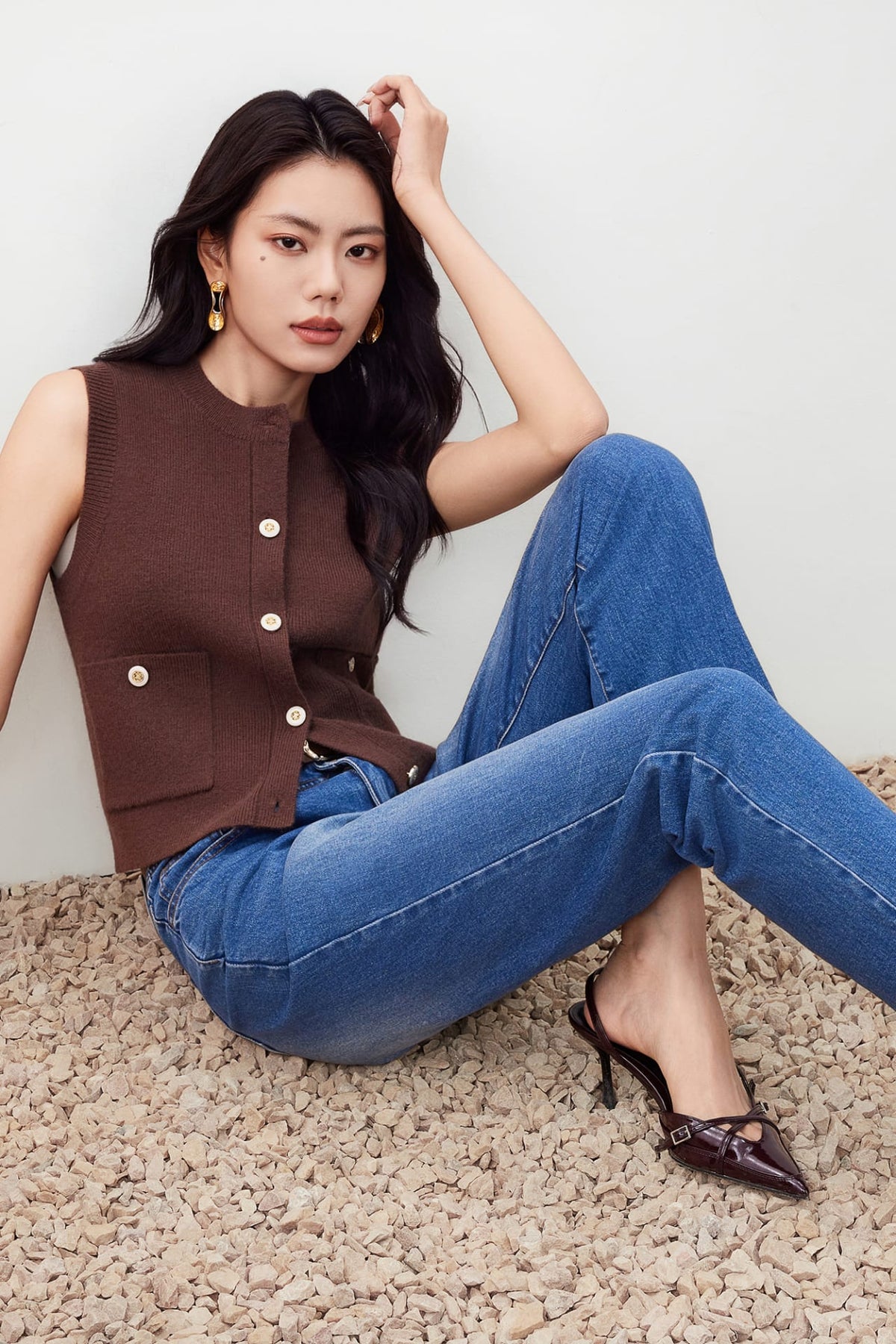G2000 - Cardigans - Pocket Detail Sweater Vest