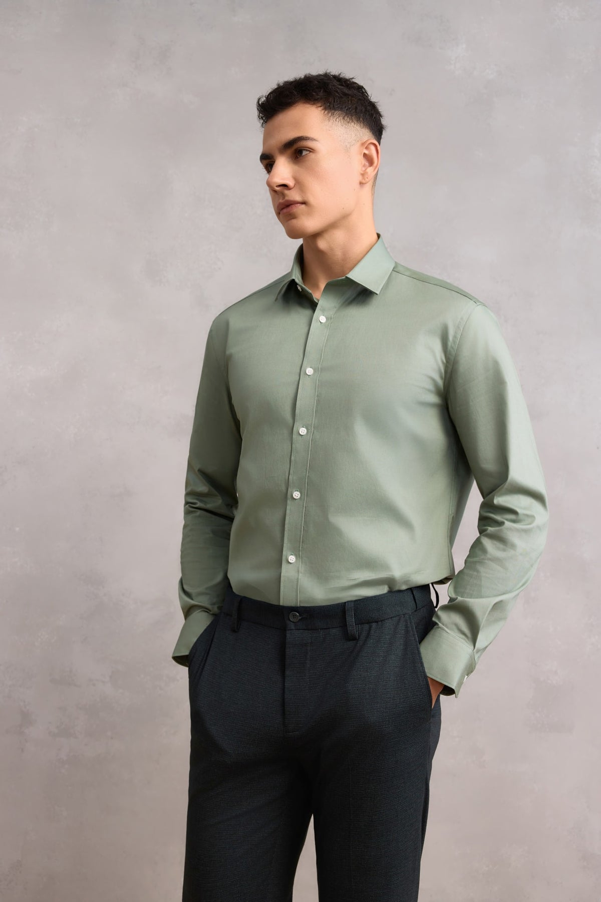 G2000 - Shirts - Plain Dobby Smart Fit Friday Shirt