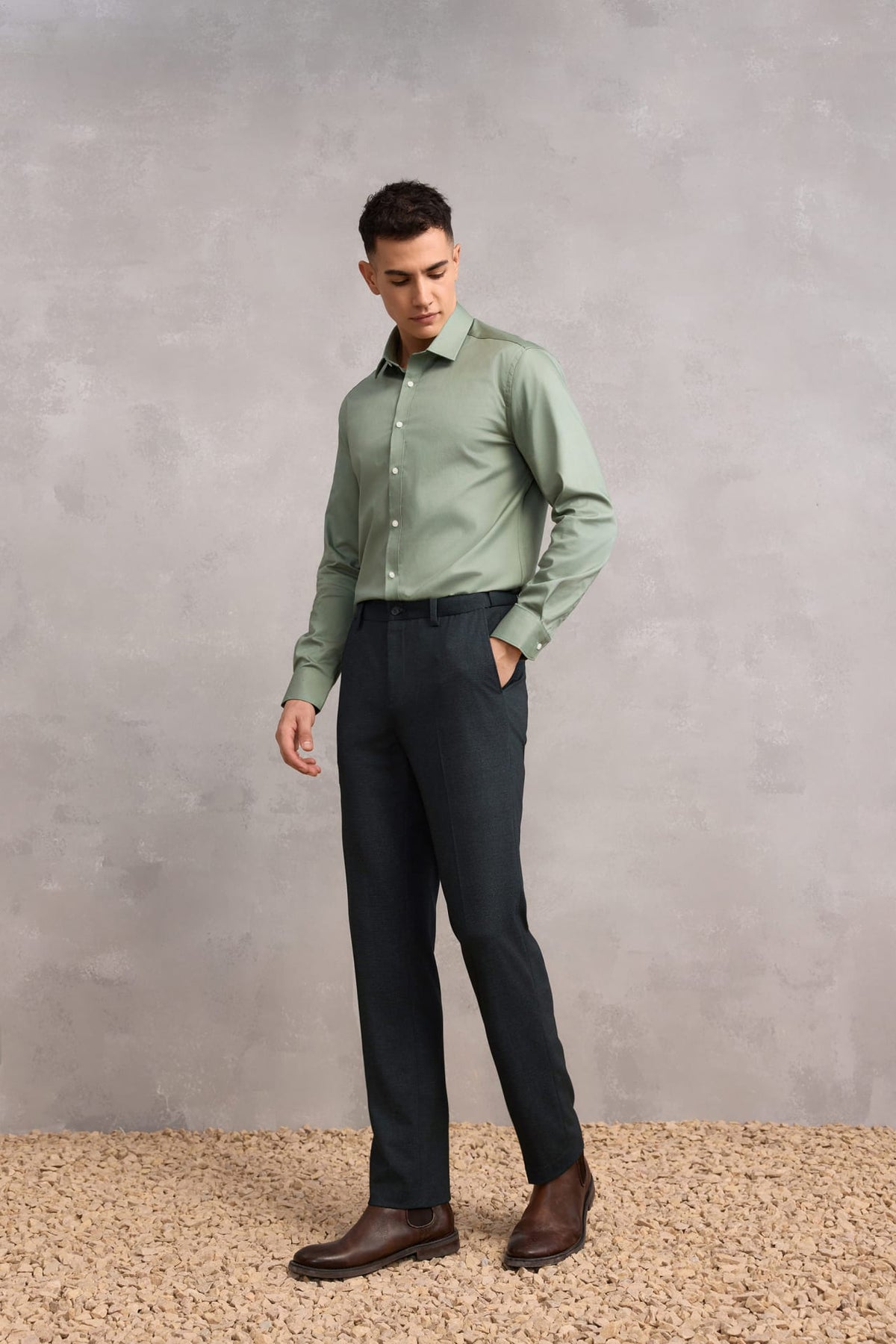 G2000 - Shirts - Plain Dobby Smart Fit Friday Shirt