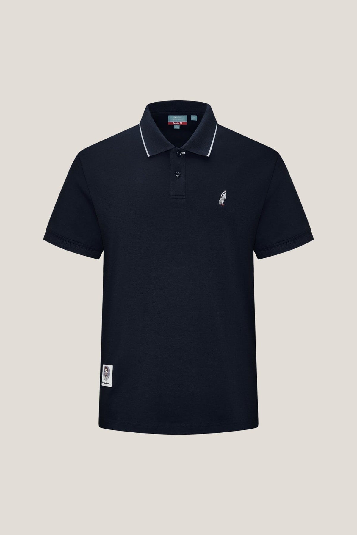 G2000 - Polos - G2000 X Rodrigo-Saldana Cool Touch Cotton Interlock Regular Fit Polo Tee - Mood Indigo - Regular