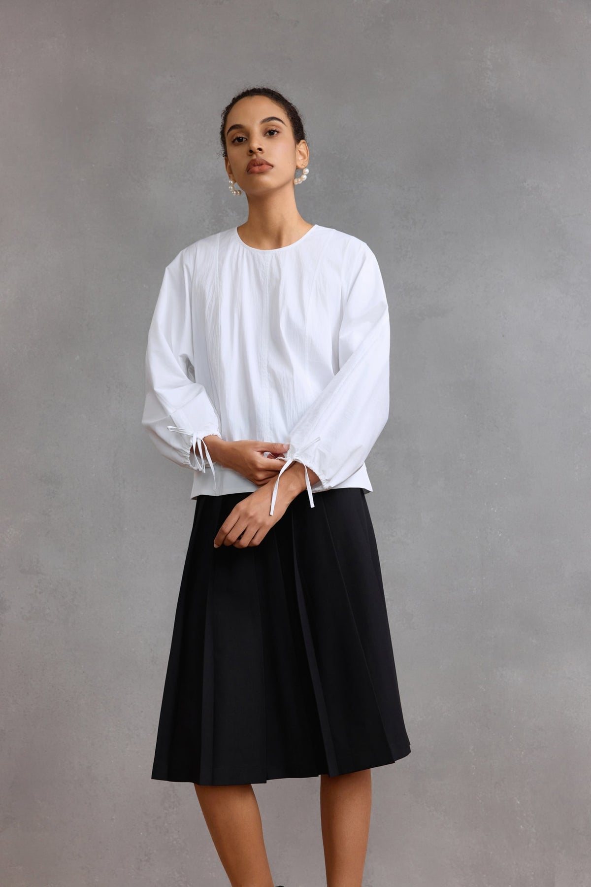 G2000 Blouses Puff Sleeve Textured Blouse