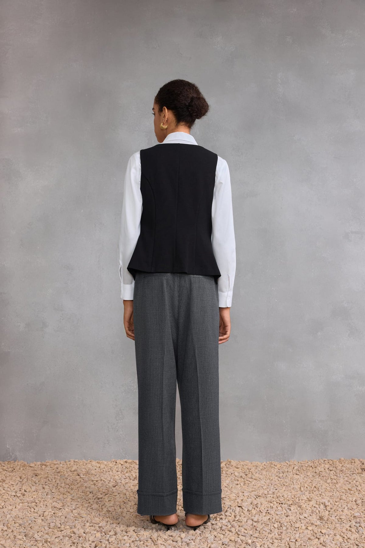 G2000 - Pants - Houndstooth Straight Leg Ankle Pants