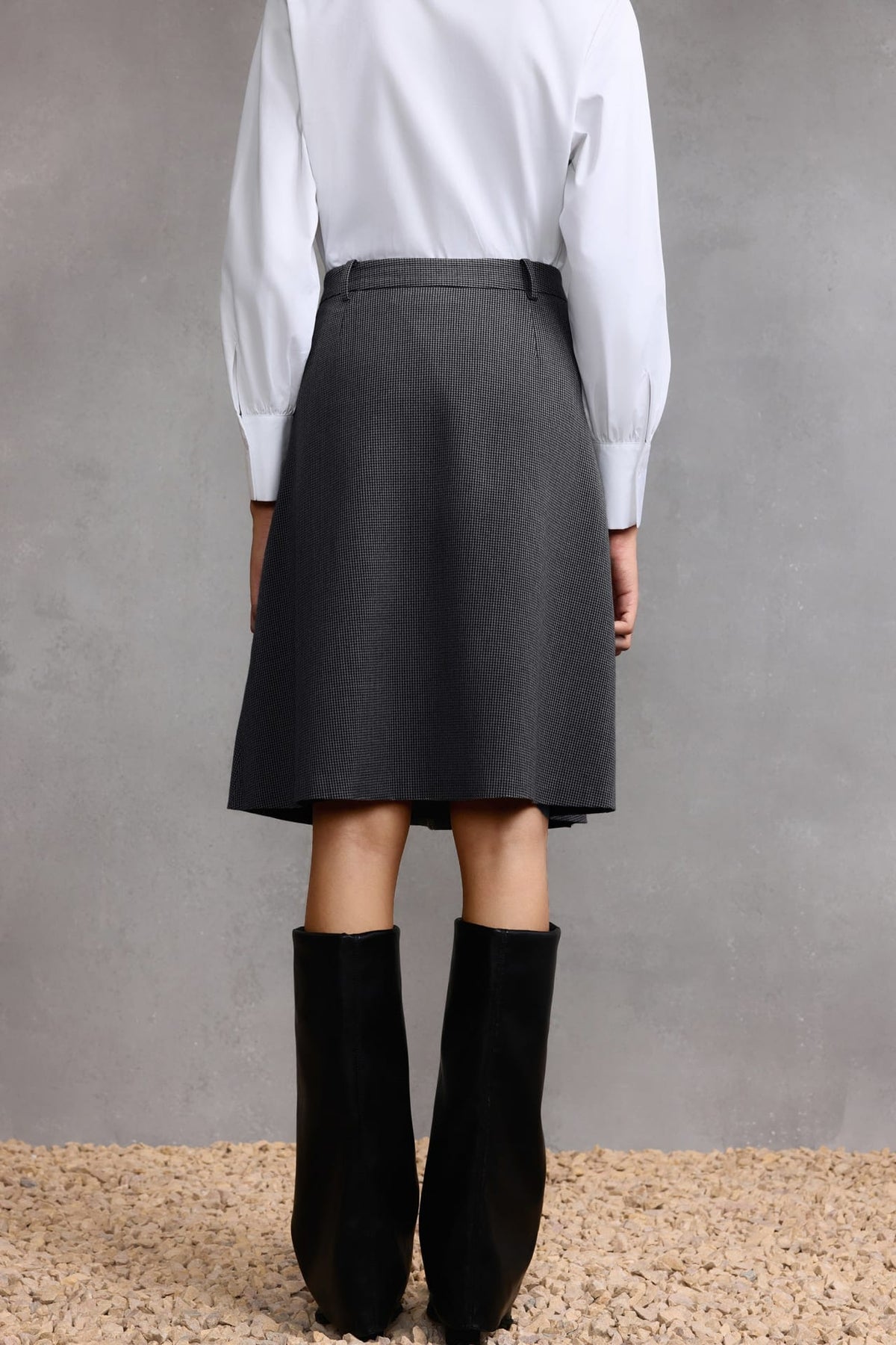G2000 - Skirts - Houndstooth A-Line Skirt