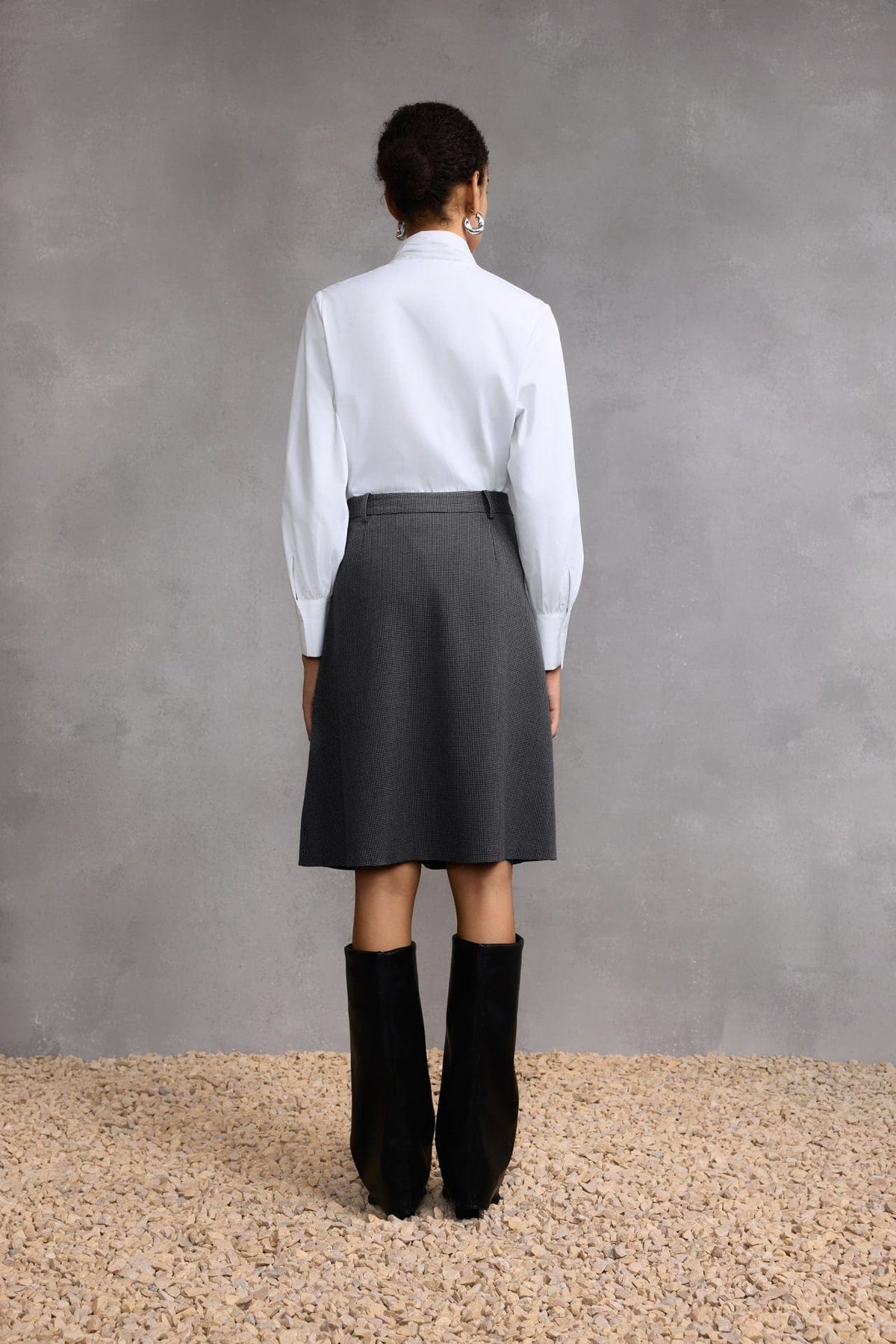 G2000 - Skirts - Houndstooth A-Line Skirt