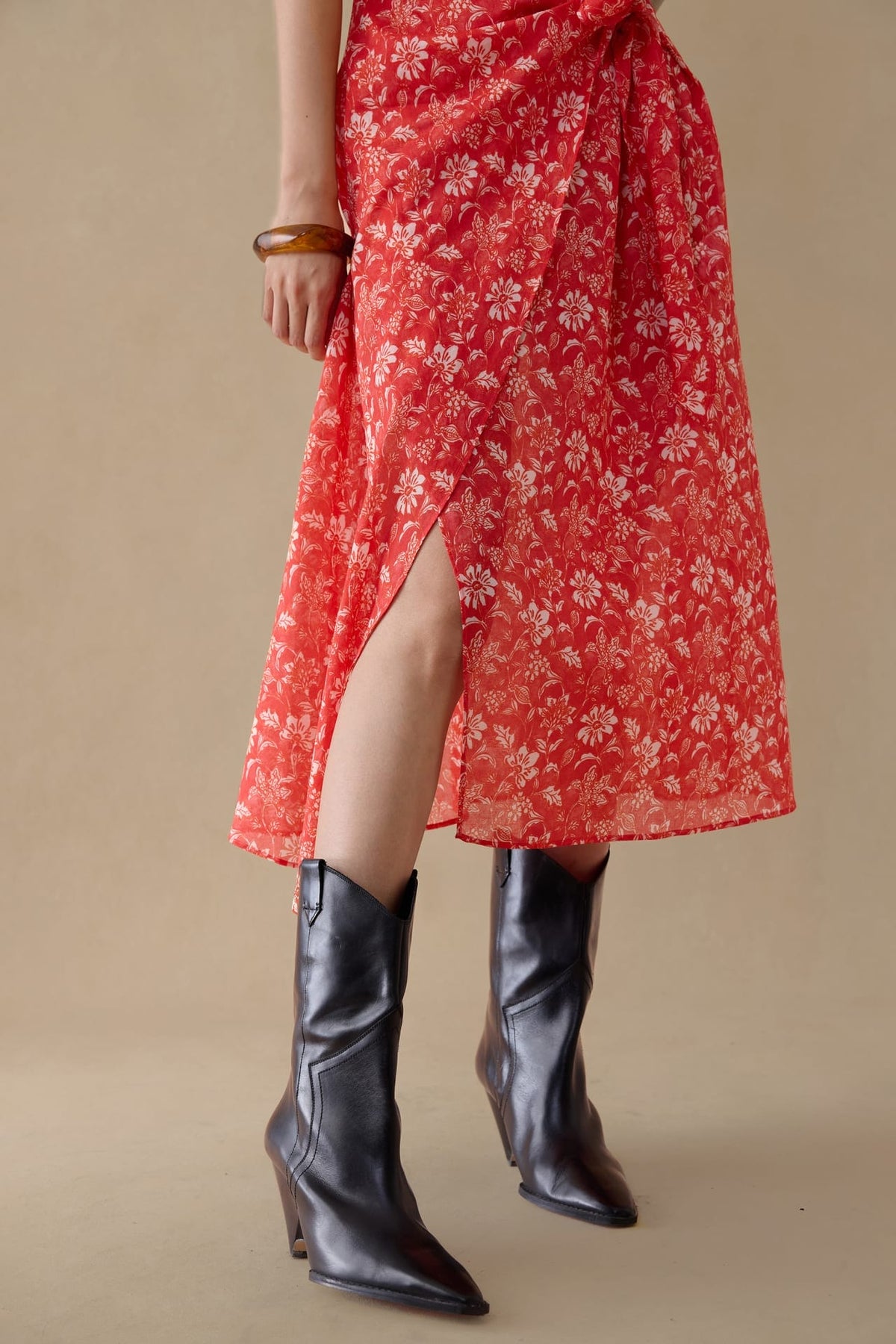 G2000 - Dresses - Floral Print Wrap Shirt Dress
