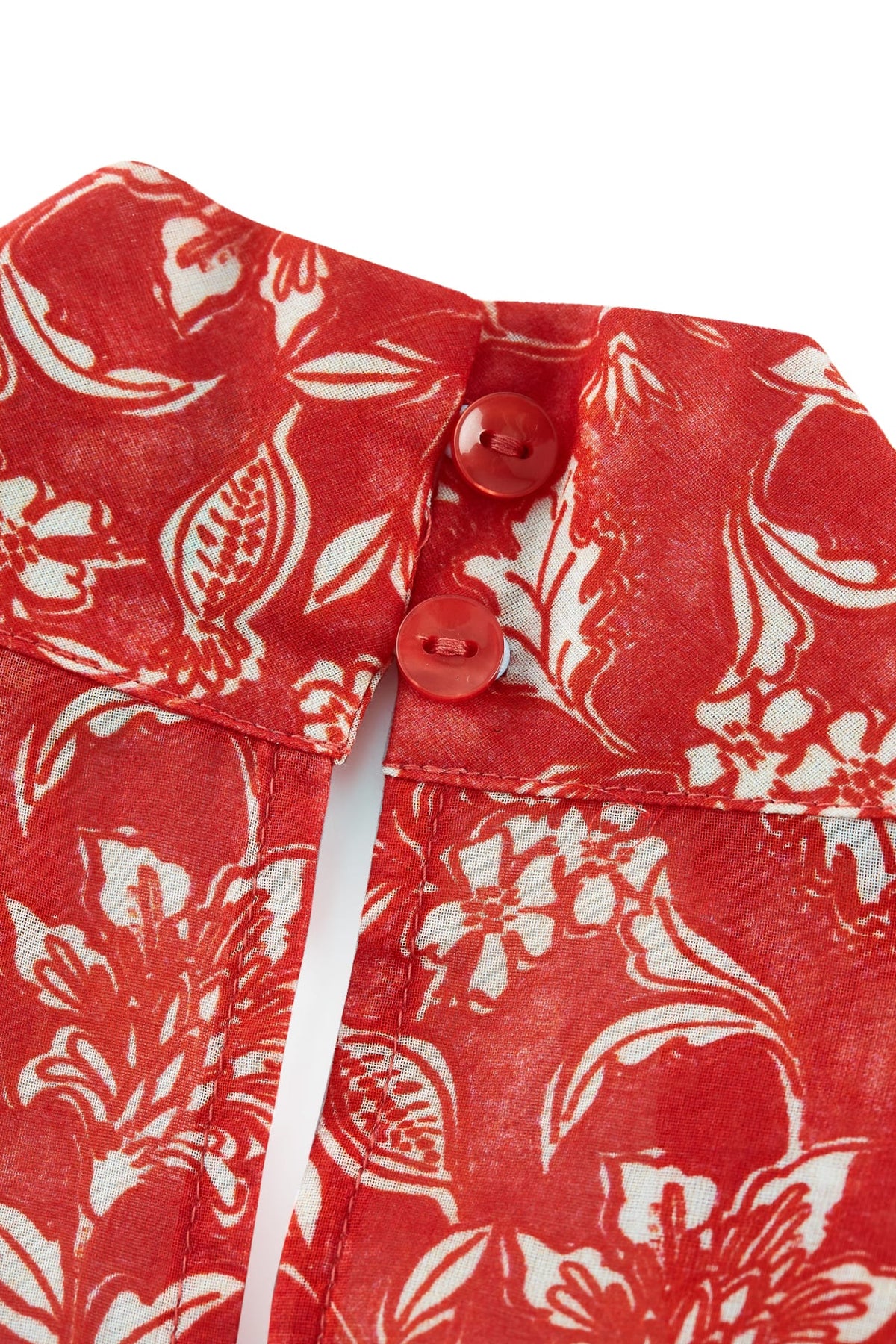 G2000 - Blouses - Tie-Neck Floral Print Blouse