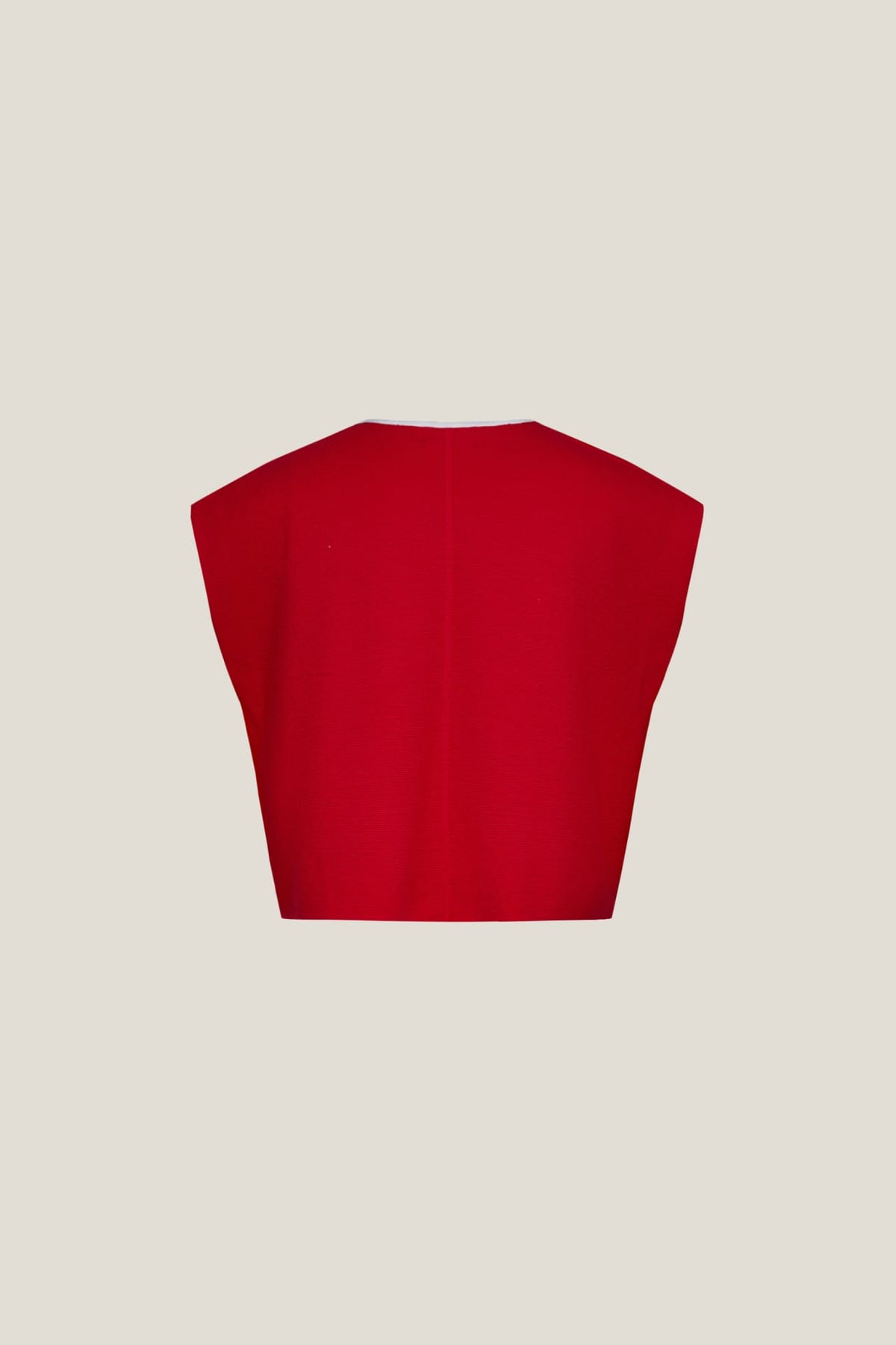 G2000 - Sweaters - Contrast Collar Slit Neck Top