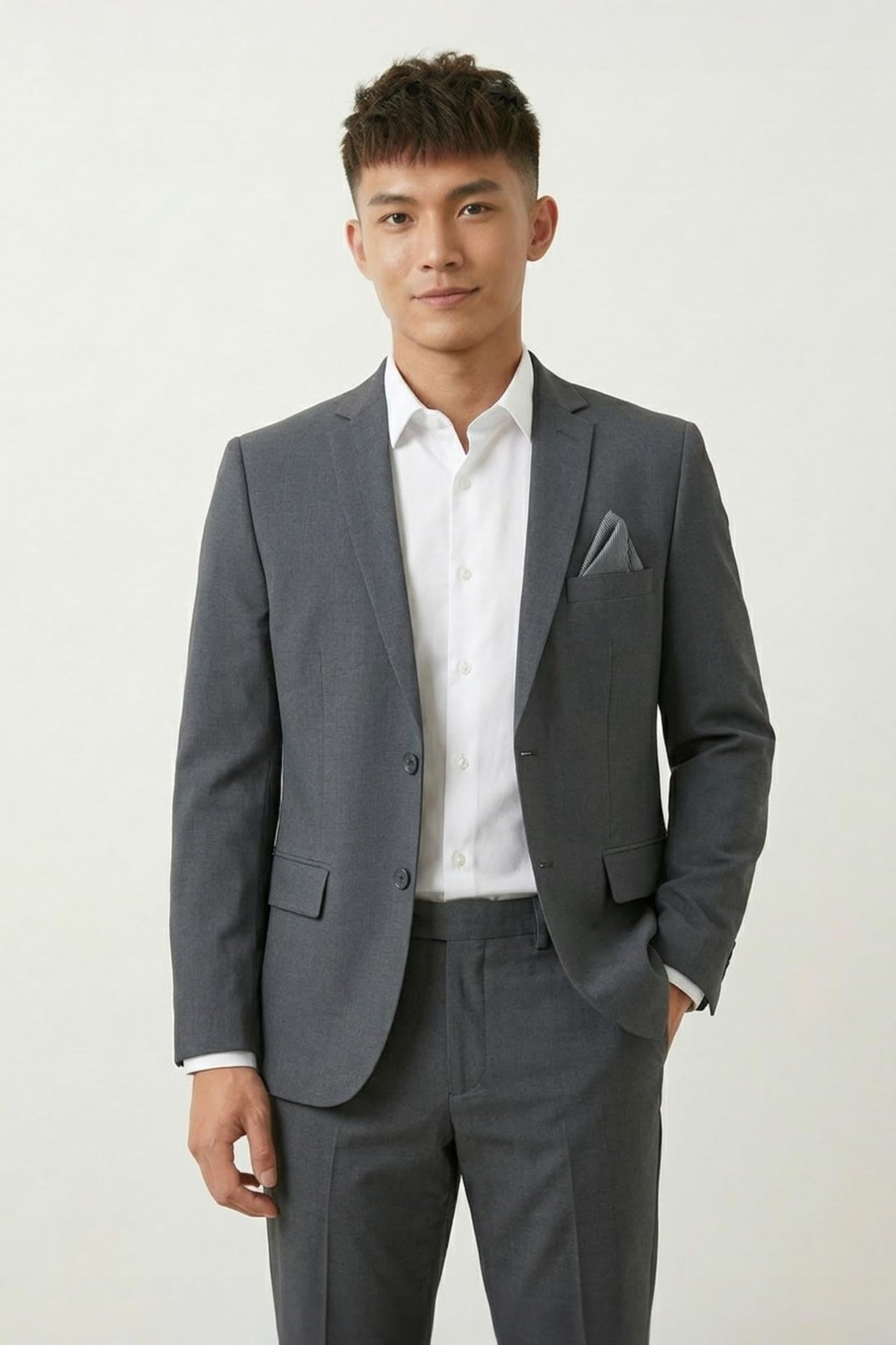 G2000 - Suits - Three-Proof Finish Plain Weave Smart Fit Suit Blazer - Smart - Nine Iron