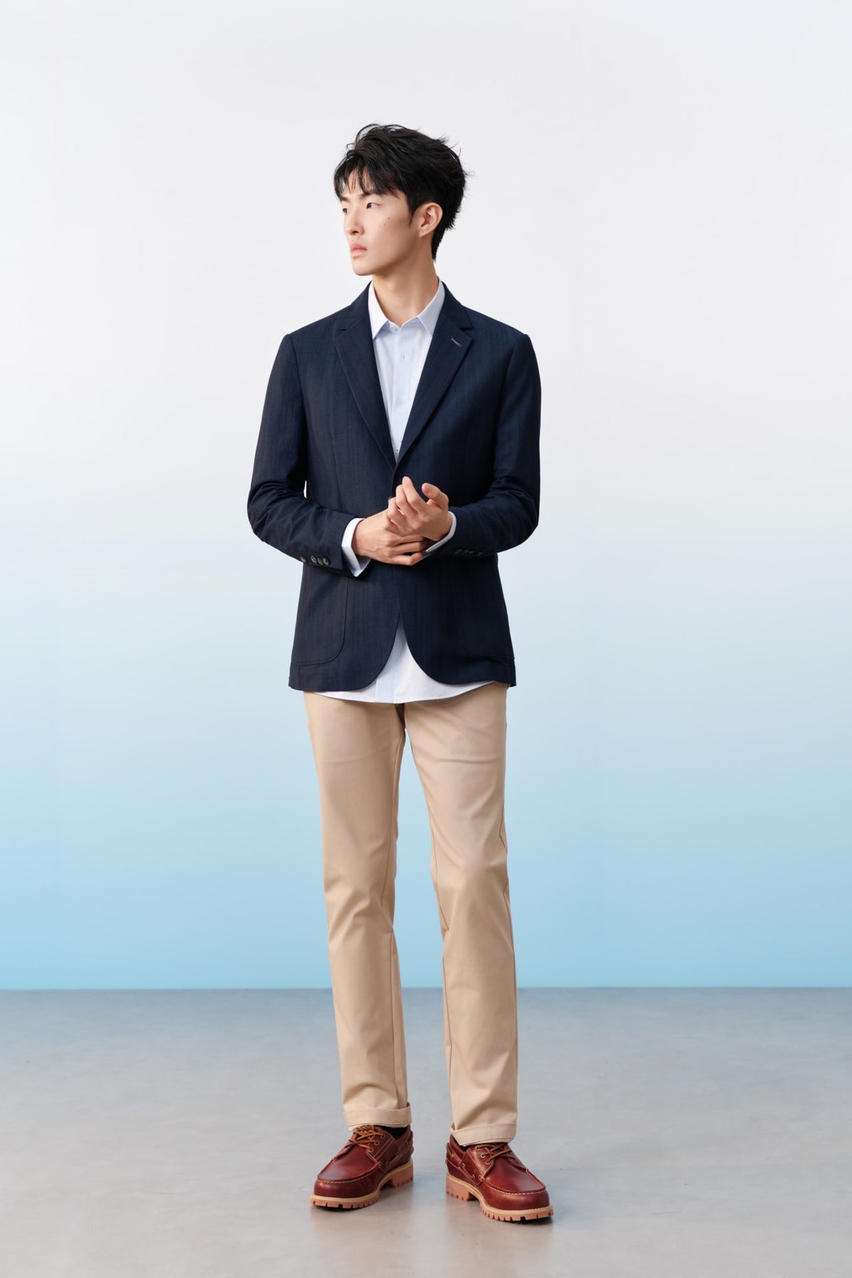 G2000 Suits Poly Blend Stretch Seersucker Print Smart Fit Casual Blazer