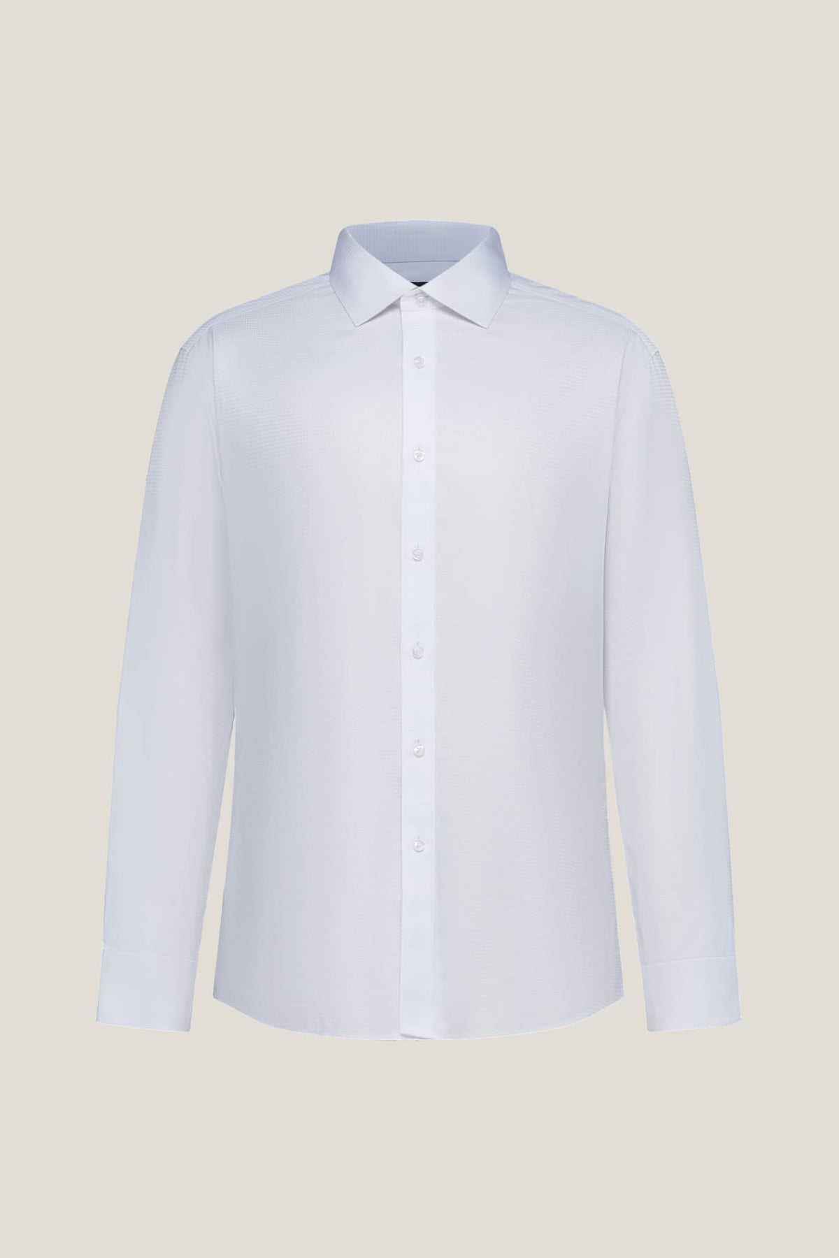 G2000 - Shirts - Non-Iron Premium Cotton Textured Smart Fit Long Sleeve Shirt
