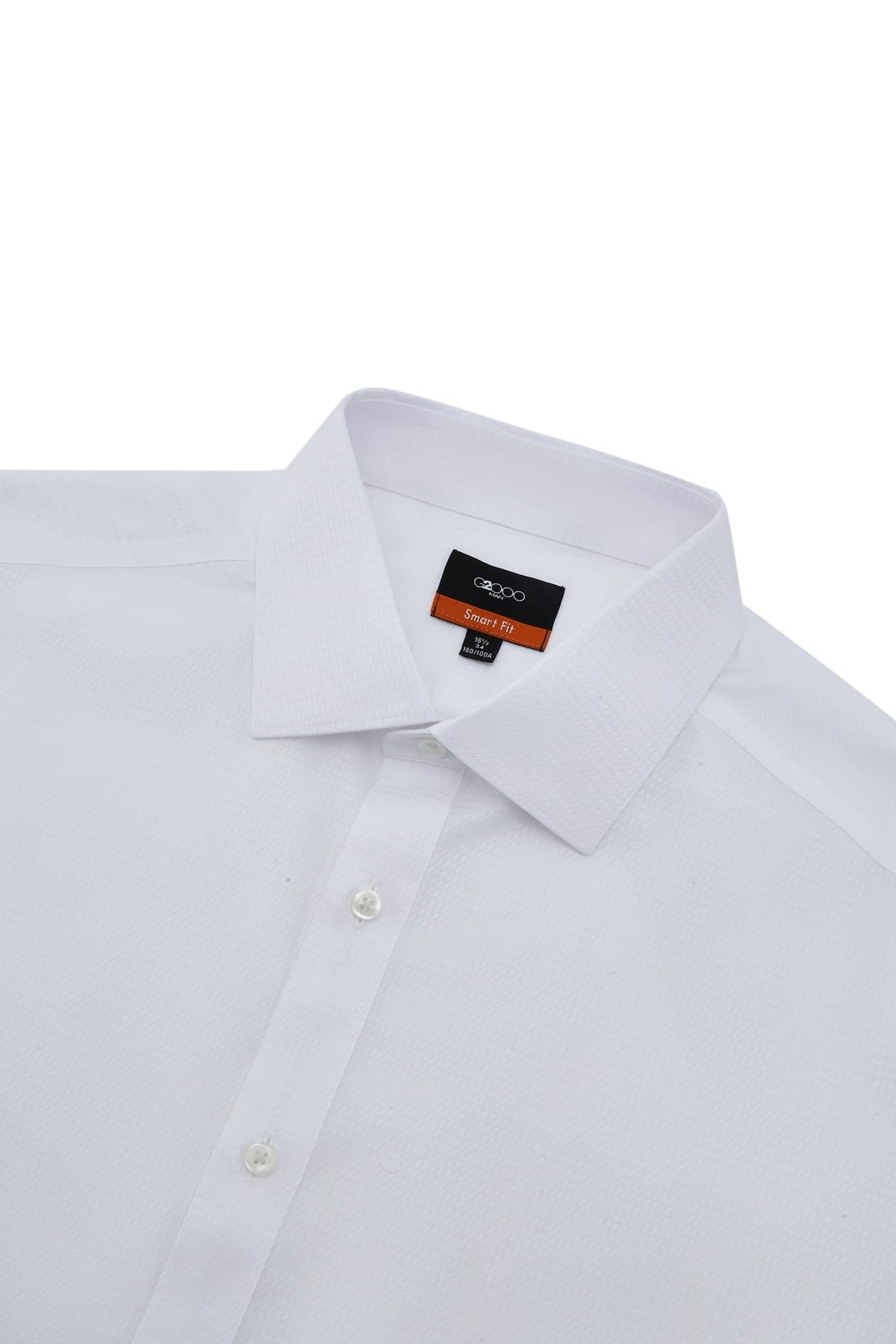 G2000 - Shirts - Non-Iron Premium Cotton Textured Smart Fit Long Sleeve Shirt