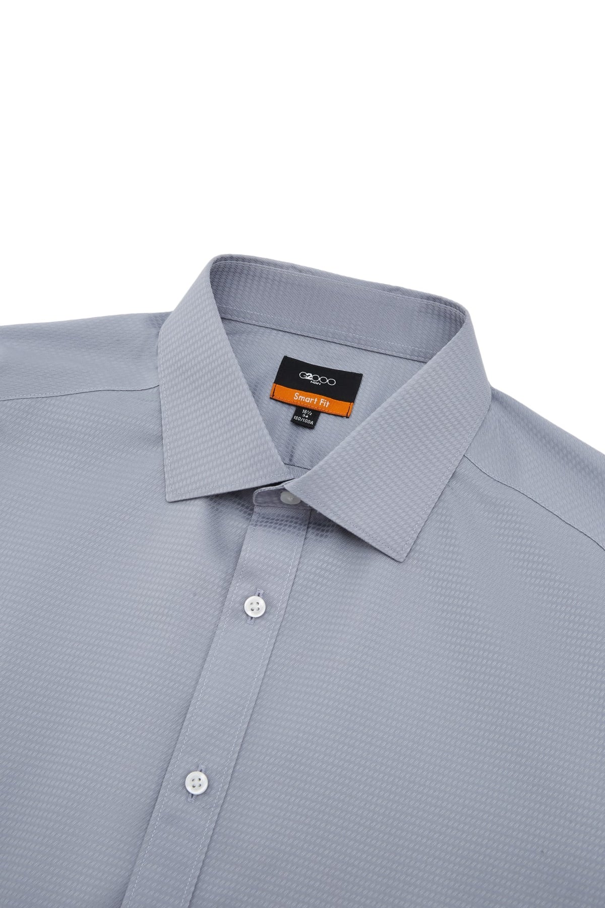 G2000 - Shirts - Non-Iron Premium Cotton Textured Smart Fit Long Sleeve Shirt