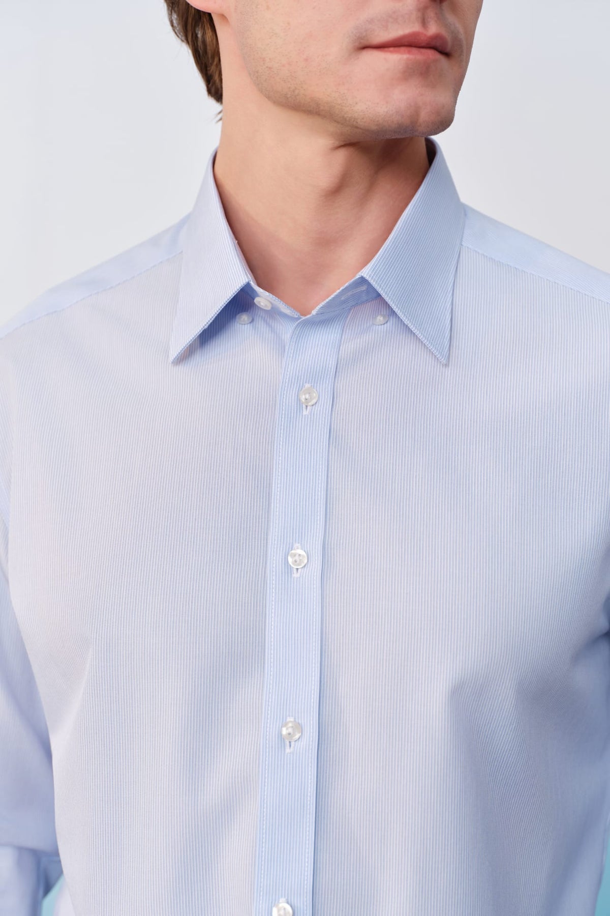 G2000 - Shirts - Non-Iron Premium Cotton Stripe Smart Fit Long Sleeve Shirt