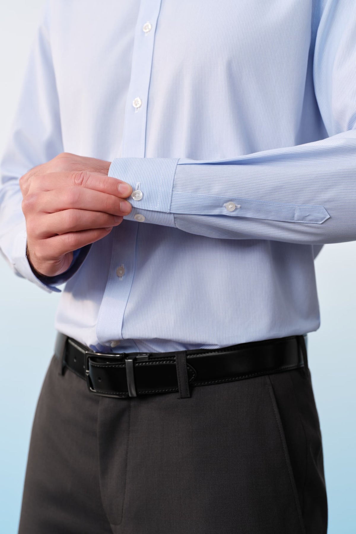 G2000 - Shirts - Non-Iron Premium Cotton Stripe Smart Fit Long Sleeve Shirt