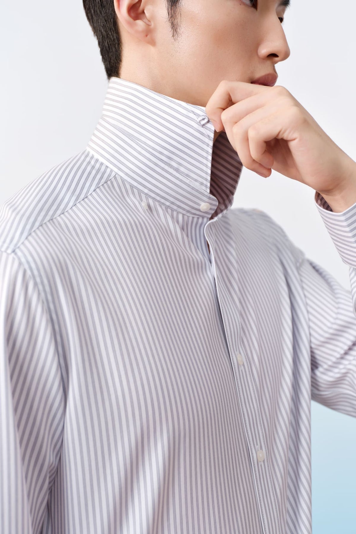 G2000 - Shirts - Non-Iron Premium Cotton Stripe Smart Fit Long Sleeve Shirt