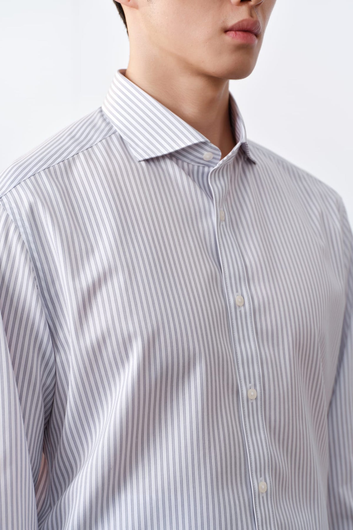 G2000 - Shirts - Non-Iron Premium Cotton Stripe Smart Fit Long Sleeve Shirt